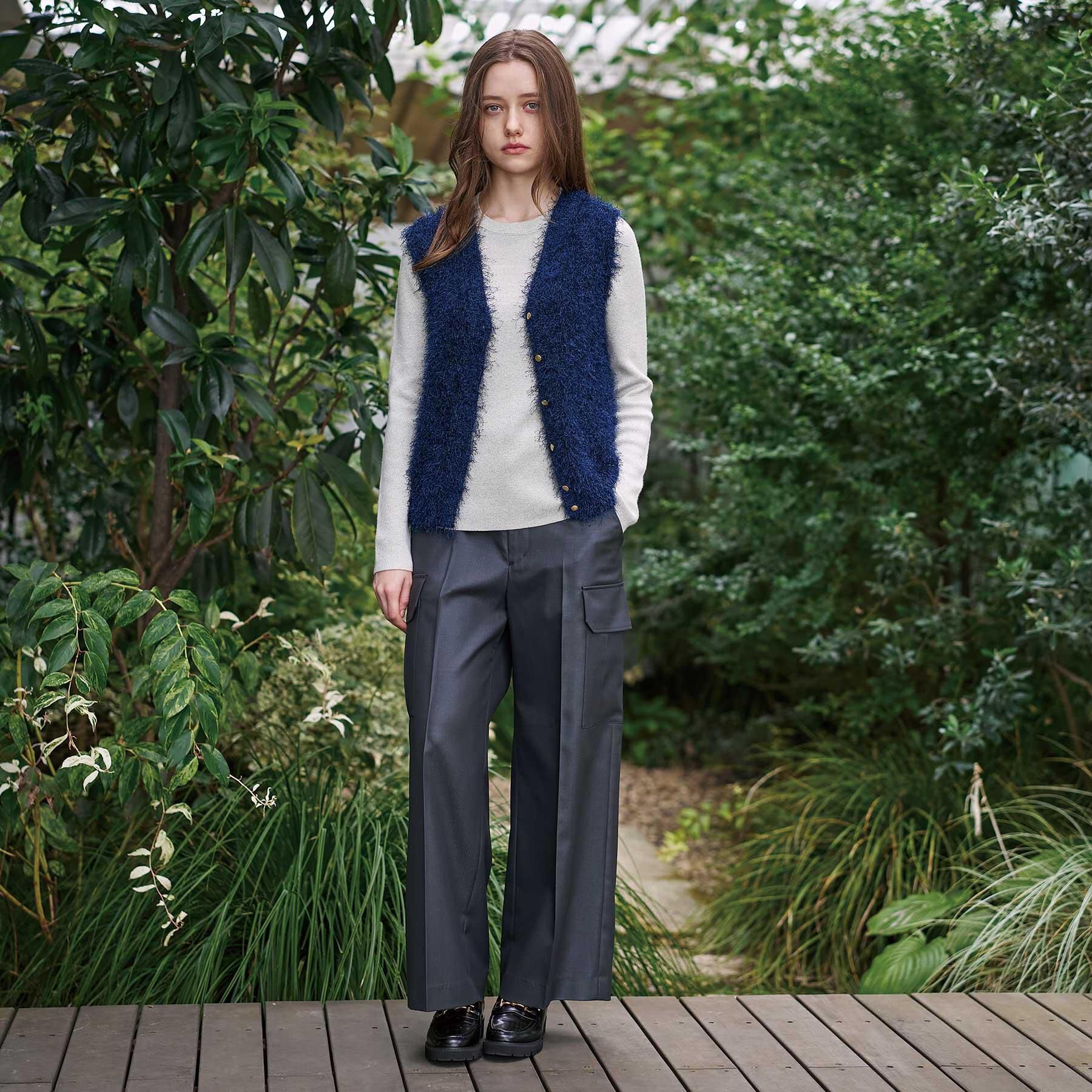 DRESSTERIOR「【洗える/前後2WAY】フェザーヤーン2WAYニットプルオーバー」|ニット・セーター|