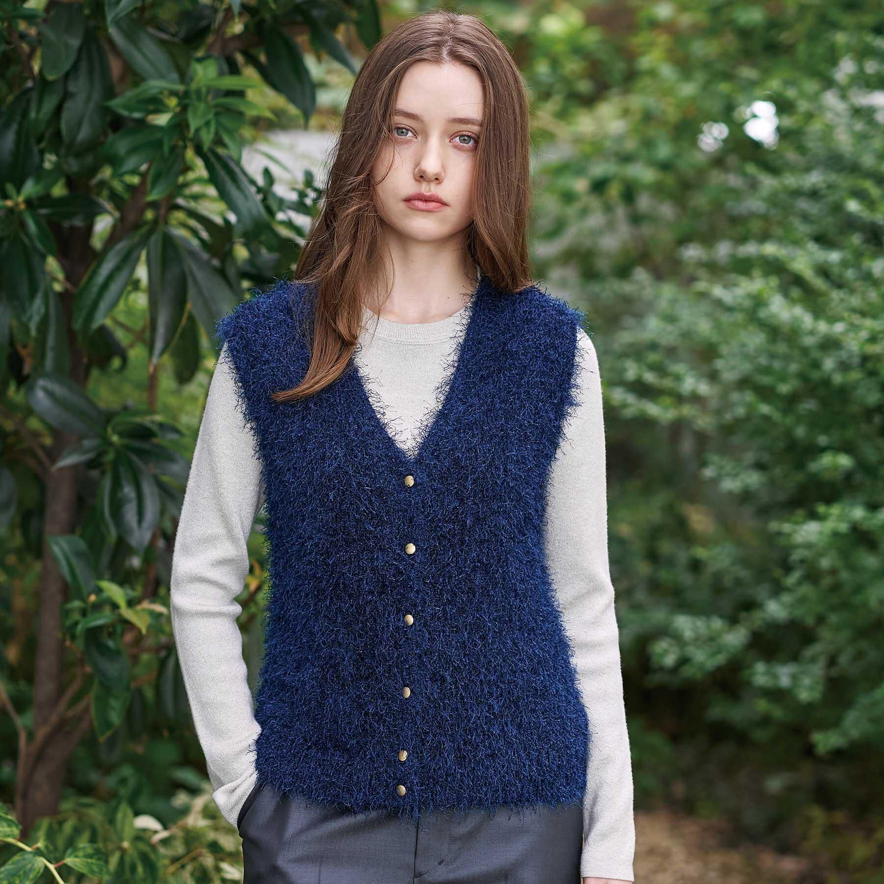 DRESSTERIOR「【洗える/前後2WAY】フェザーヤーン2WAYニットプルオーバー」|ニット・セーター|