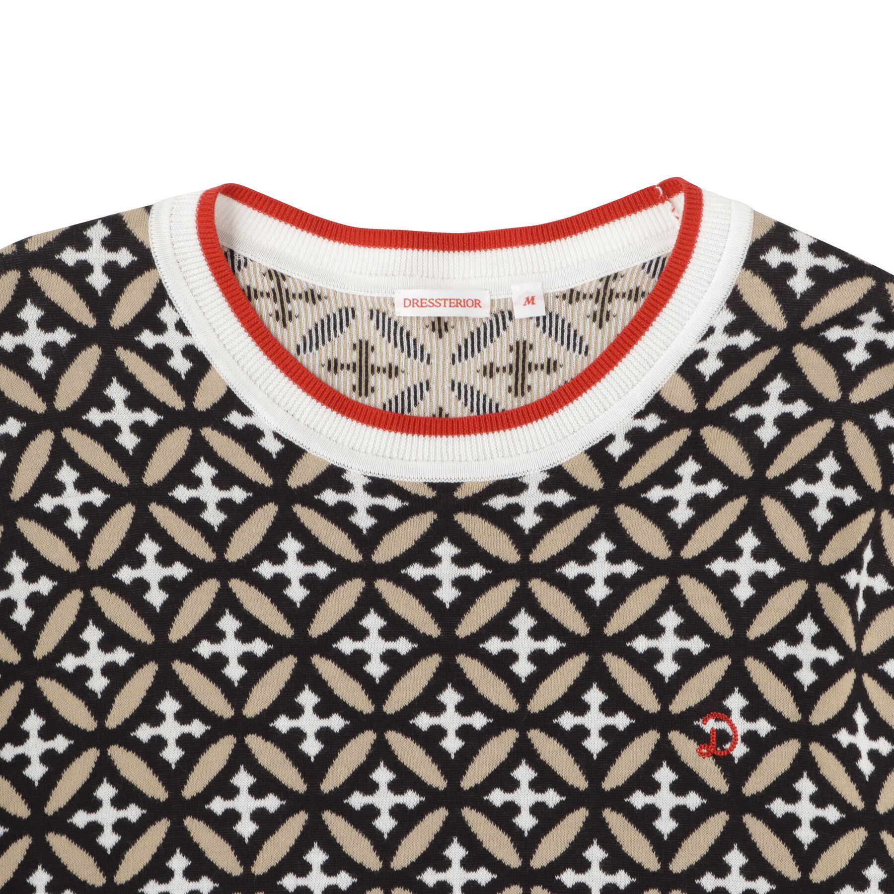 DRESSTERIOR「オーバーラップサークルジャカードニット」|ニット・セーター|