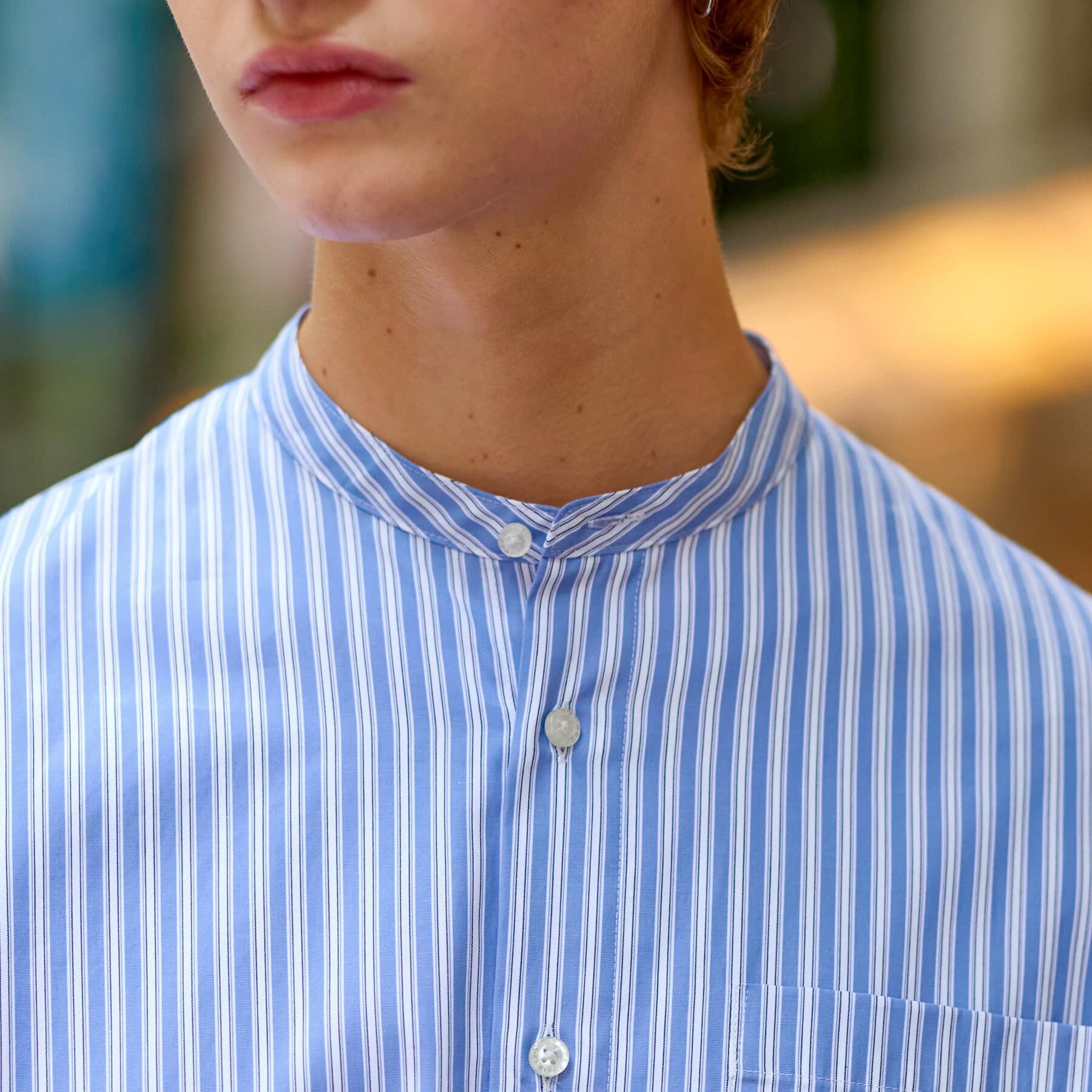 DRESSTERIOR「バンドカラー ロンストシャツ」|シャツ・ブラウス|