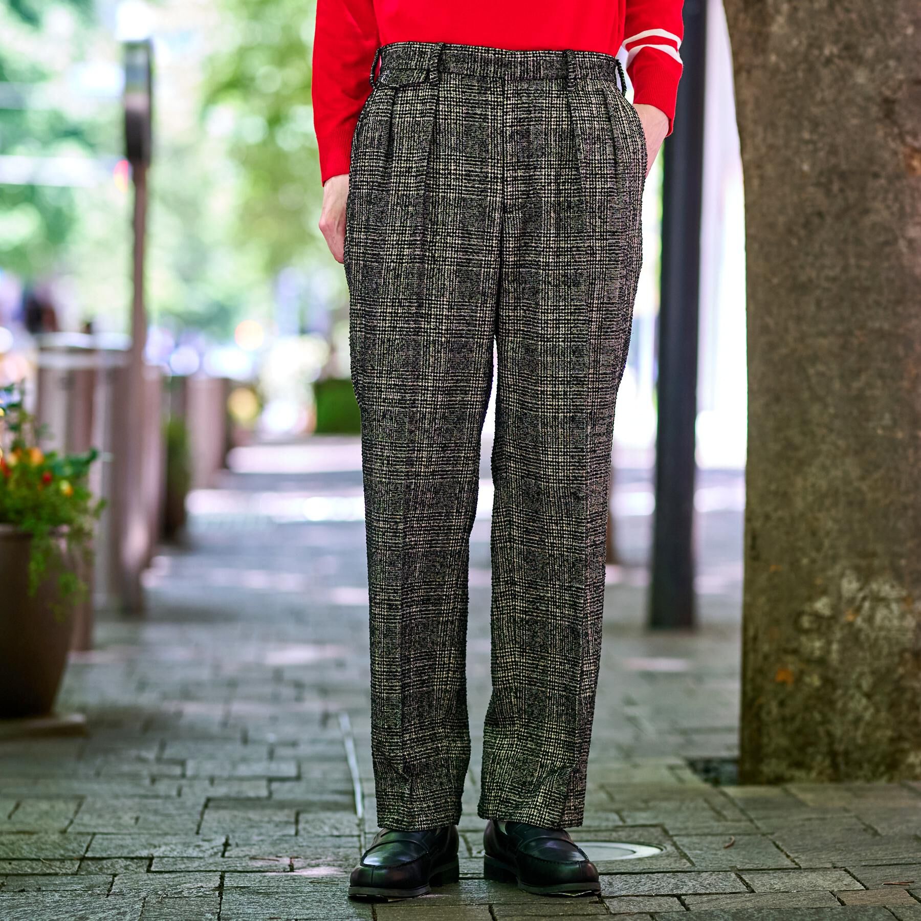 DRESSTERIOR「【セットアップ可】ループグレンチェック ワイドパンツ」|その他|