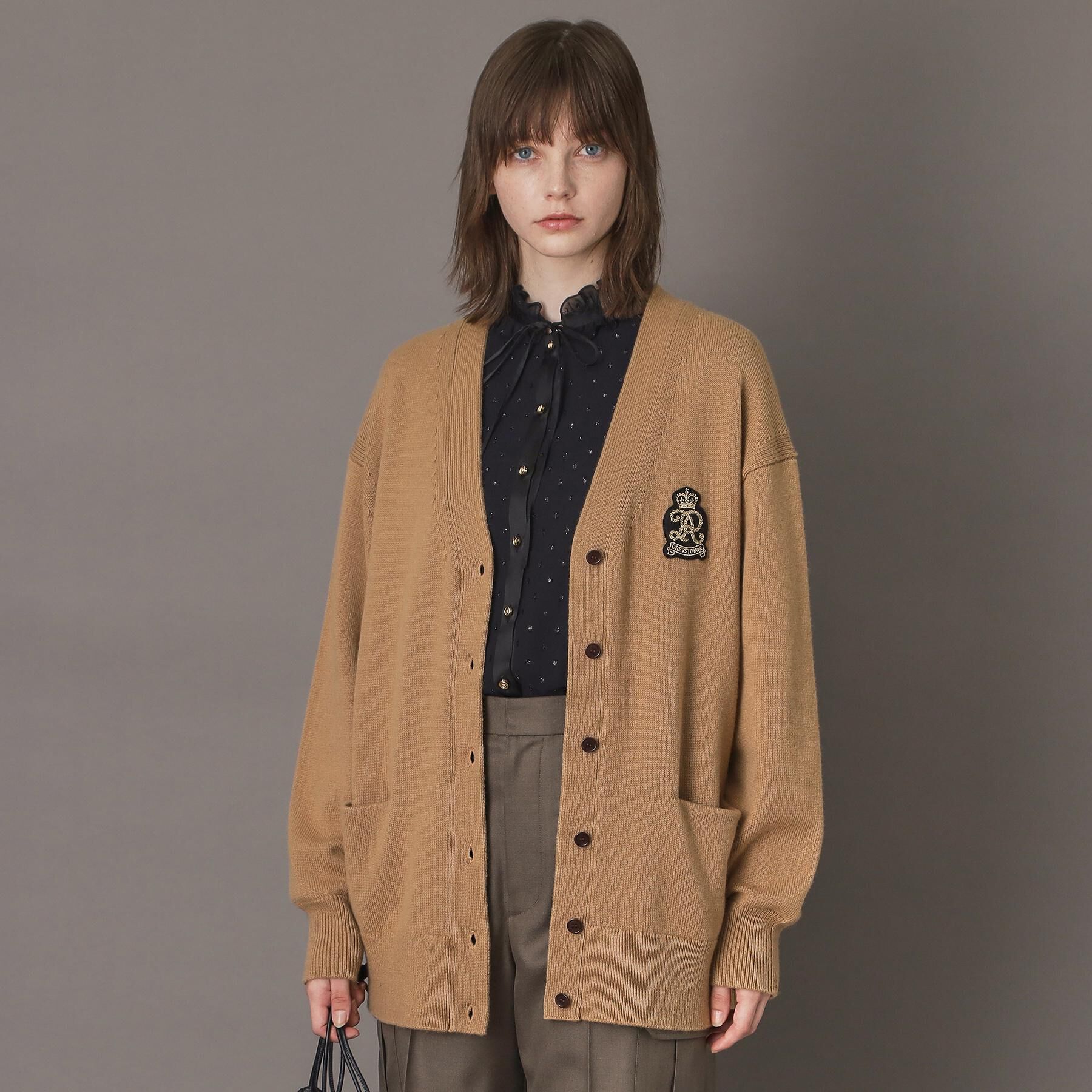 DRESSTERIOR「レタードニットカーディガン」|カーディガン|