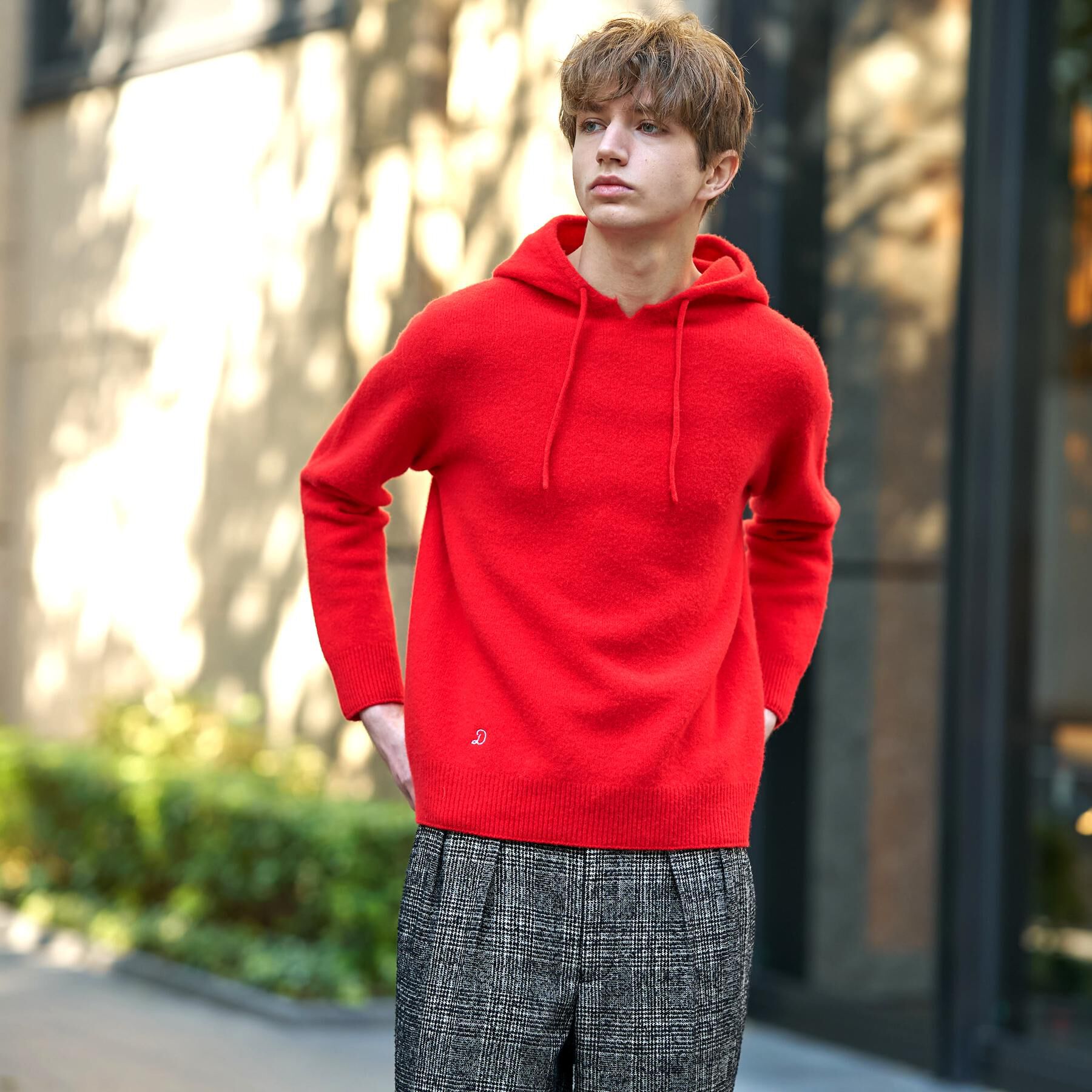 DRESSTERIOR「カシミヤブレンドフードニット」|ニット・セーター|