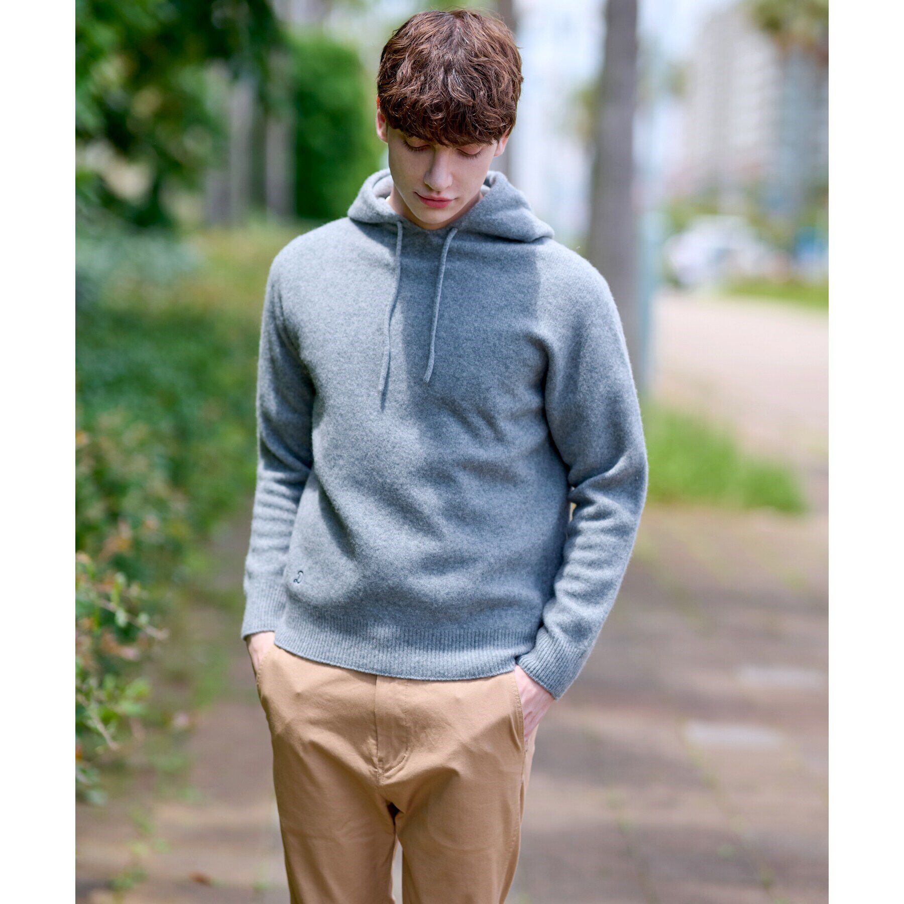 DRESSTERIOR「カシミヤブレンドフードニット」|ニット・セーター|