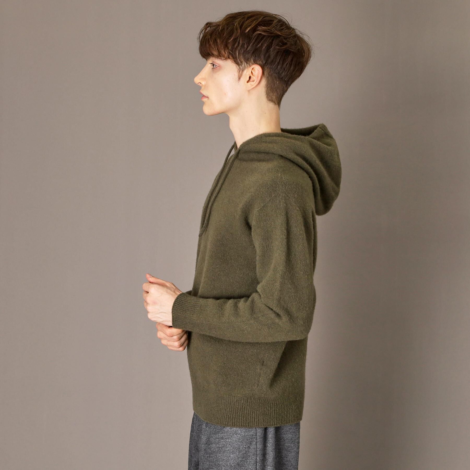 DRESSTERIOR「カシミヤブレンドフードニット」|ニット・セーター|