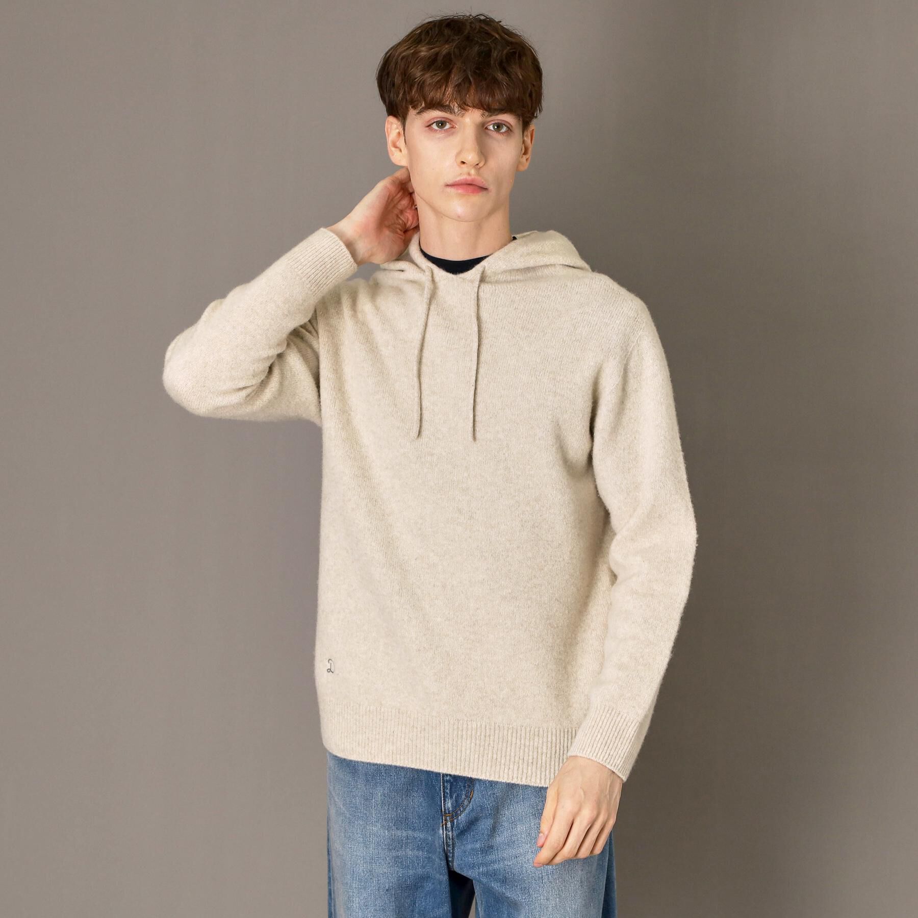 DRESSTERIOR「カシミヤブレンドフードニット」|ニット・セーター|