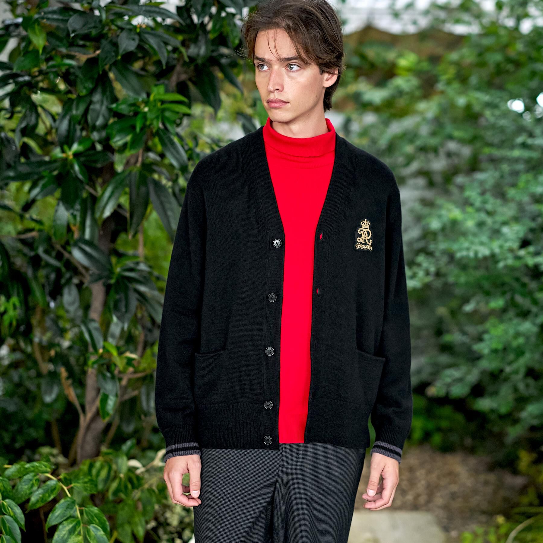 DRESSTERIOR「ウォッシャブル エンブレムカーディガン」|カーディガン|