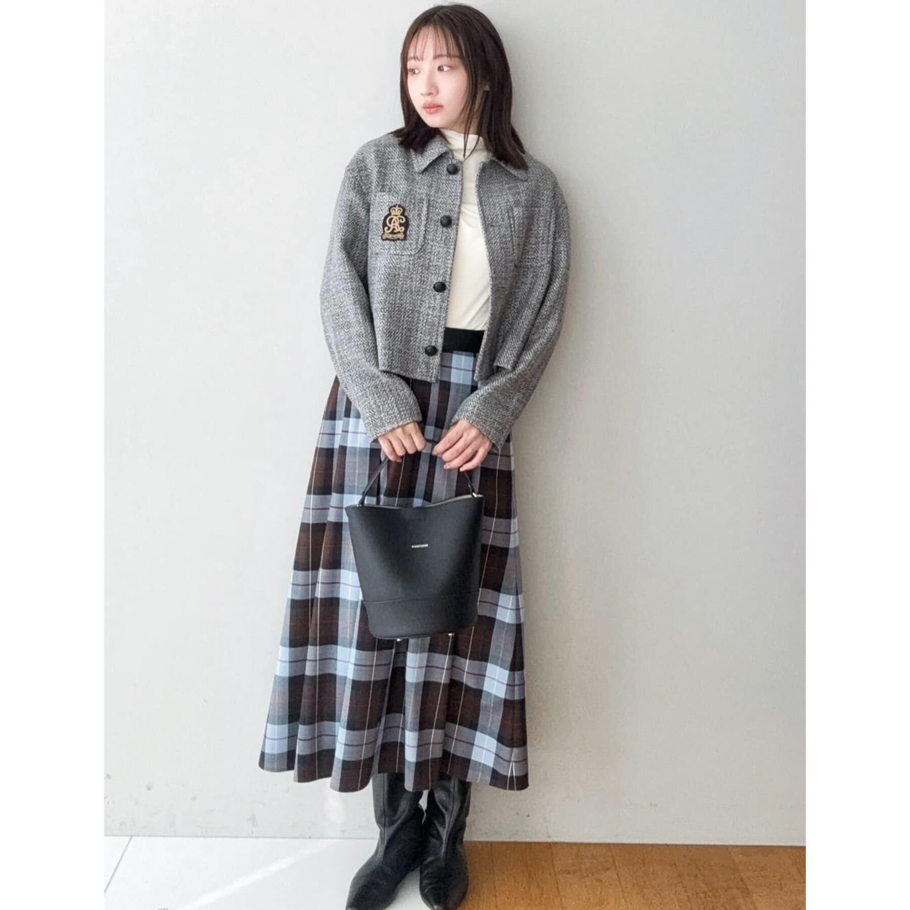 DRESSTERIOR「エンブレムショートブルゾン」|ブルゾン・スタジャン|