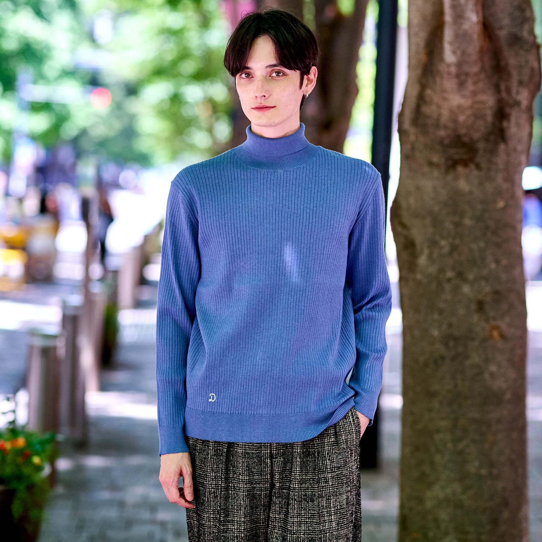 DRESSTERIOR「ワイドリブ タートルネックニット」|ニット・セーター|