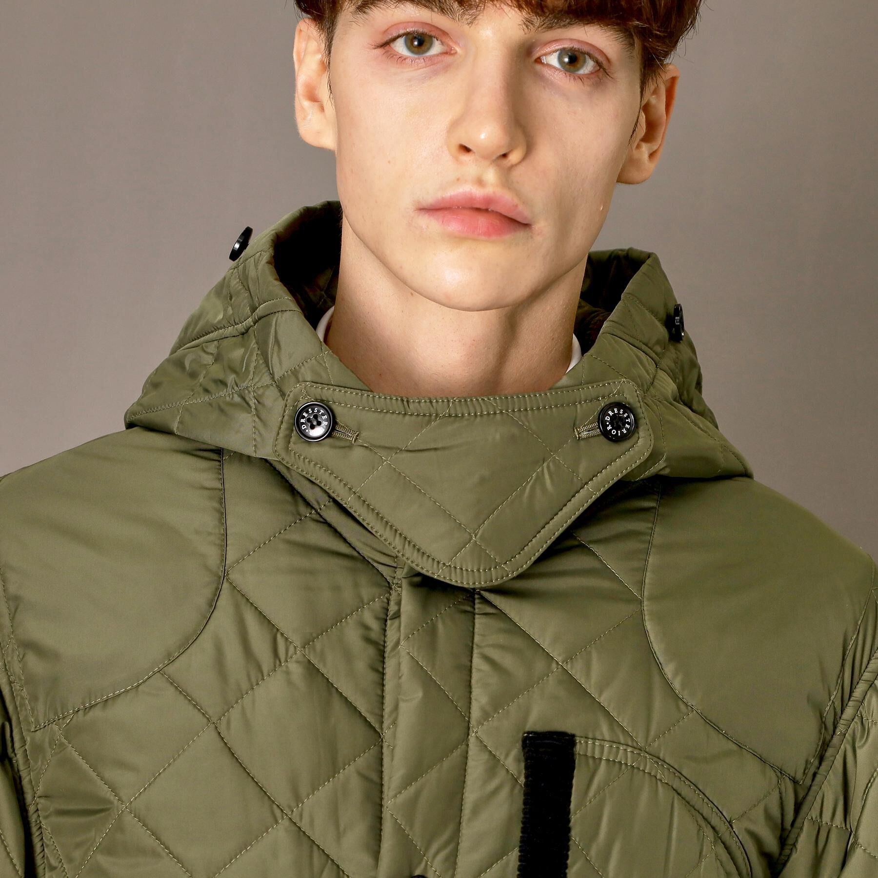 DRESSTERIOR「キルティング フーデット コート」|ダウン|