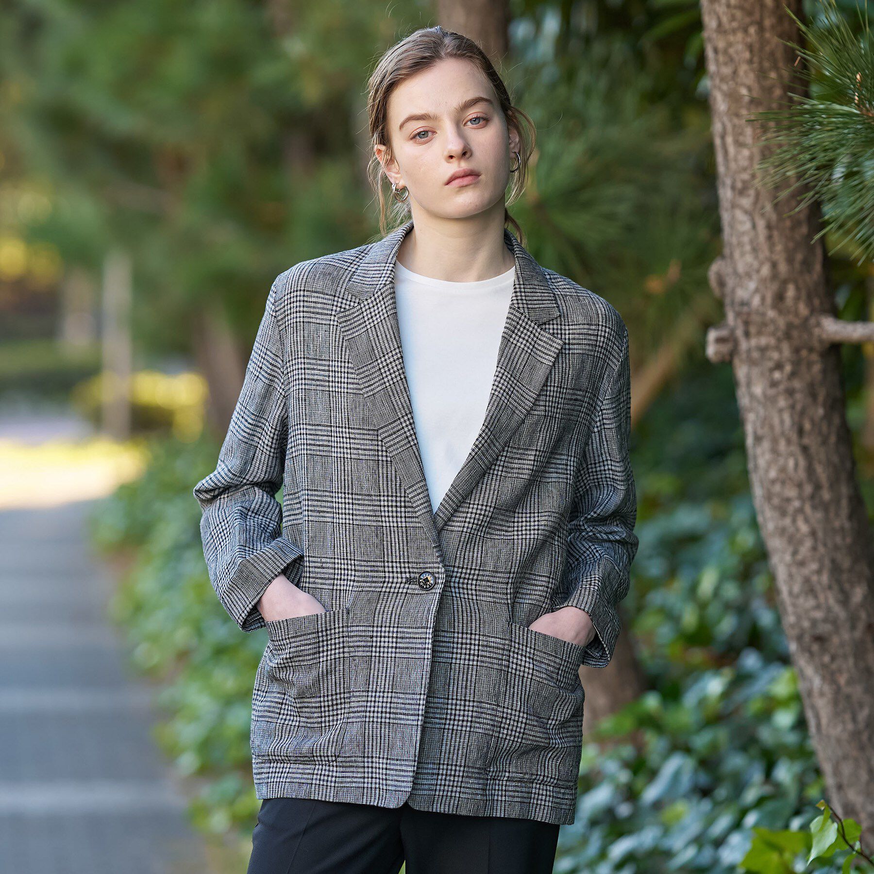 DRESSTERIOR「ウォッシャブルリネン ライトジャケット」|テーラードジャケット|