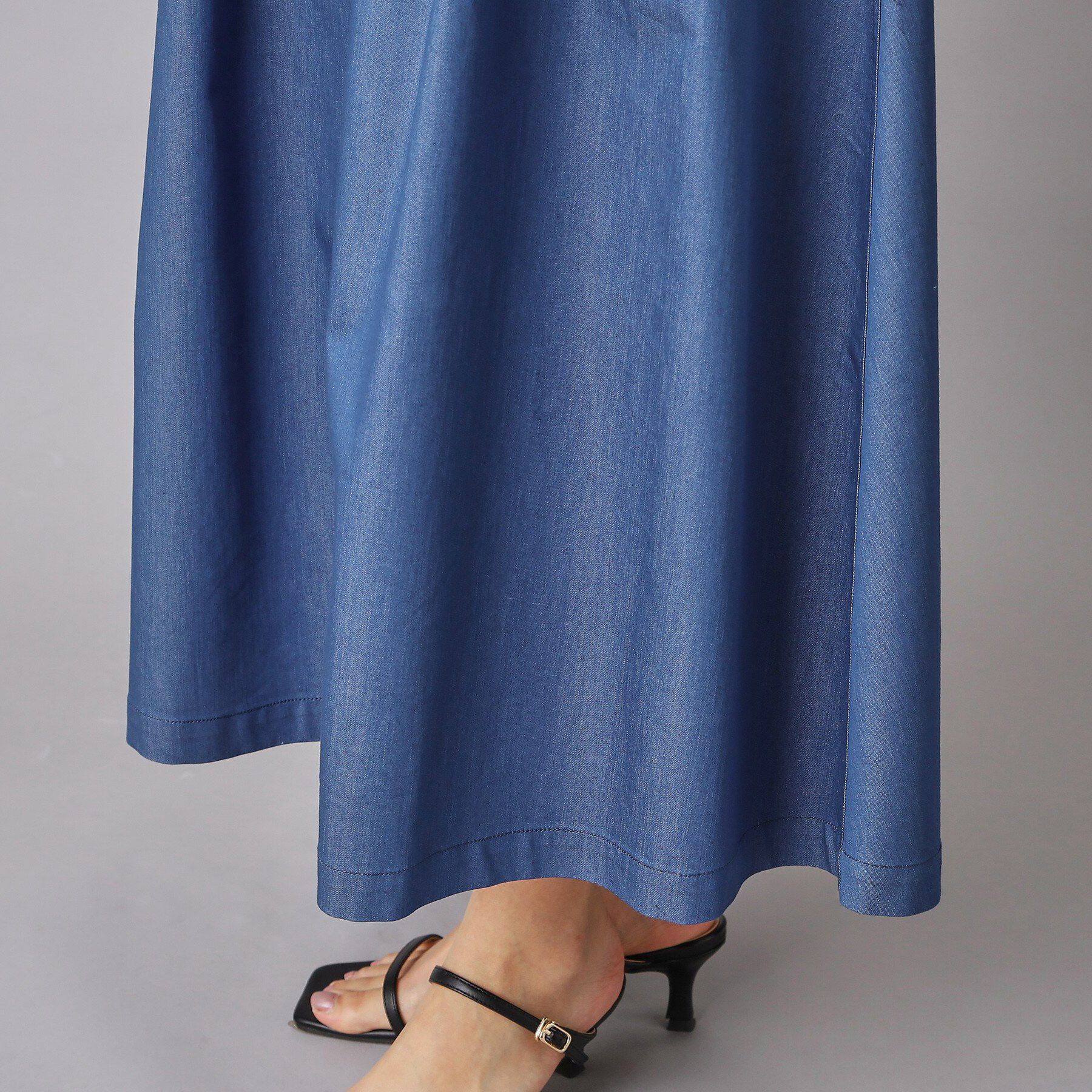 DRESSTERIOR「クールタッチタックデニムスカート」|スカート|