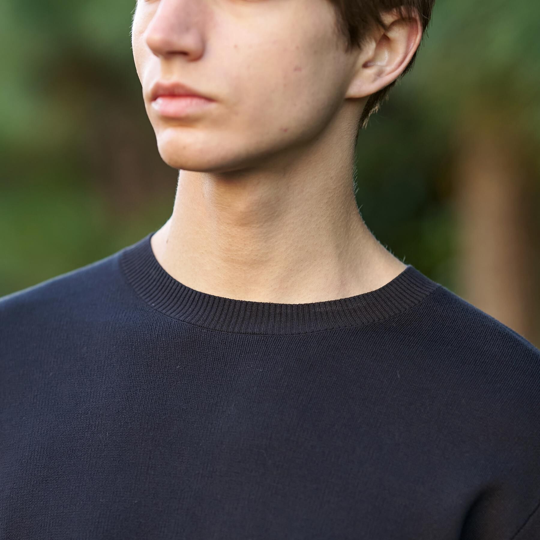 DRESSTERIOR「【ウォッシャブル】コットンスムース アームラインクルーネック」|ニット・セーター|