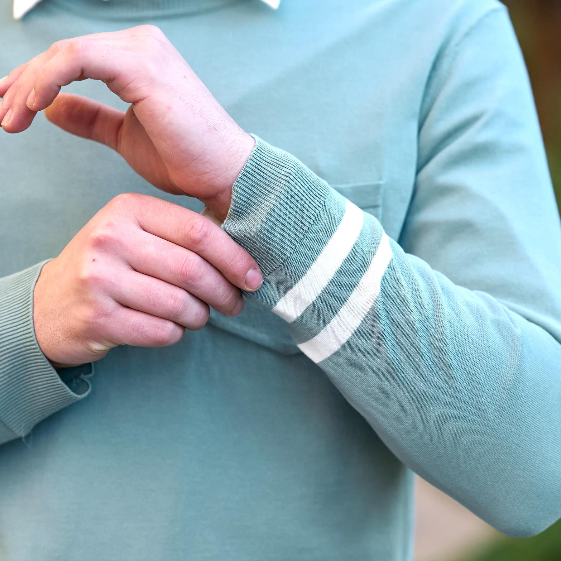 DRESSTERIOR「【ウォッシャブル】コットンシルク クルーニット」|ニット・セーター|