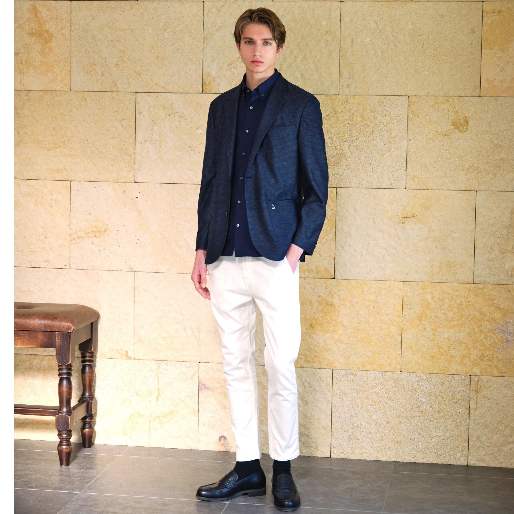 DRESSTERIOR「【Safari5月号掲載】鹿の子 コンフォータブルジャケット」|テーラードジャケット|