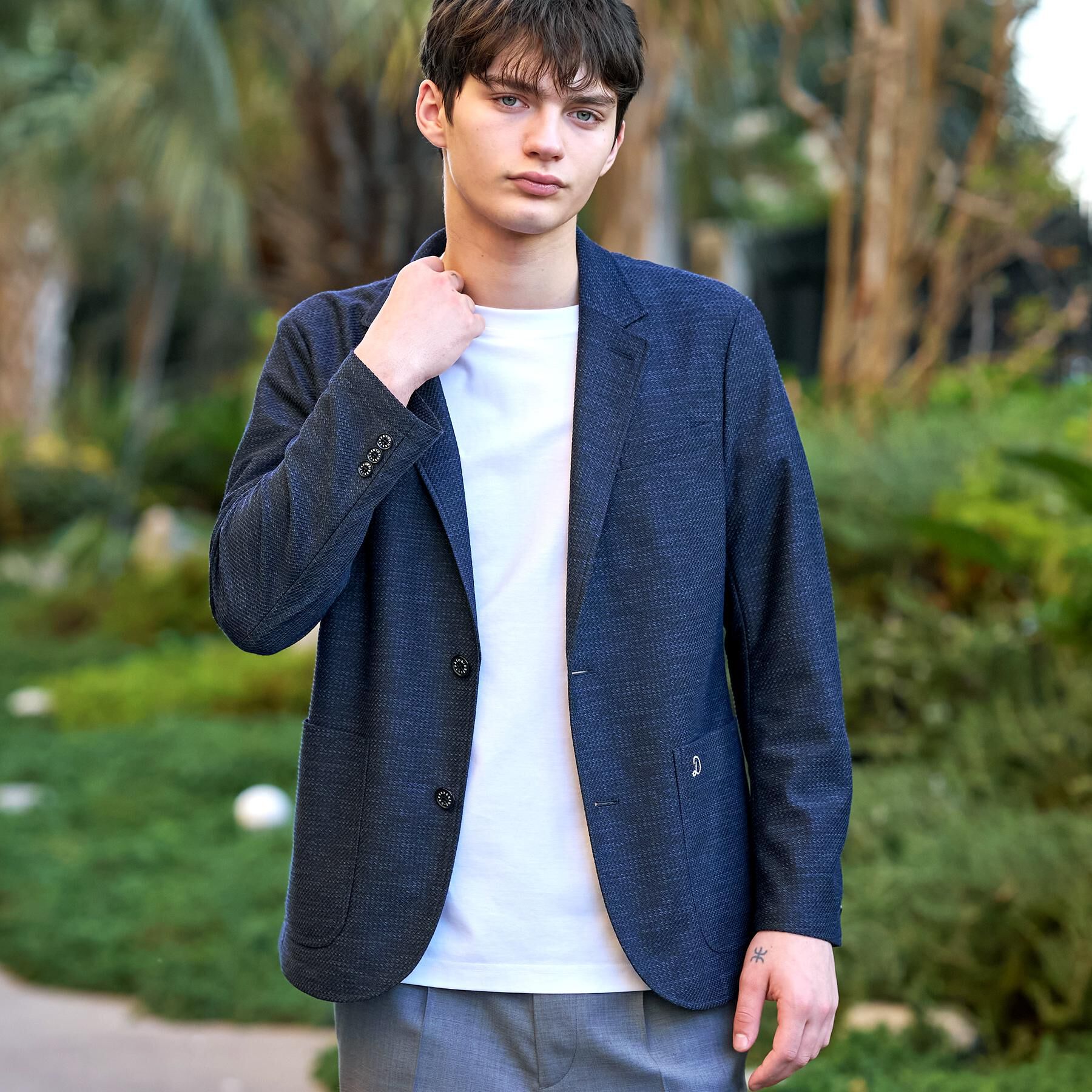 DRESSTERIOR「【Safari5月号掲載】鹿の子 コンフォータブルジャケット」|テーラードジャケット|