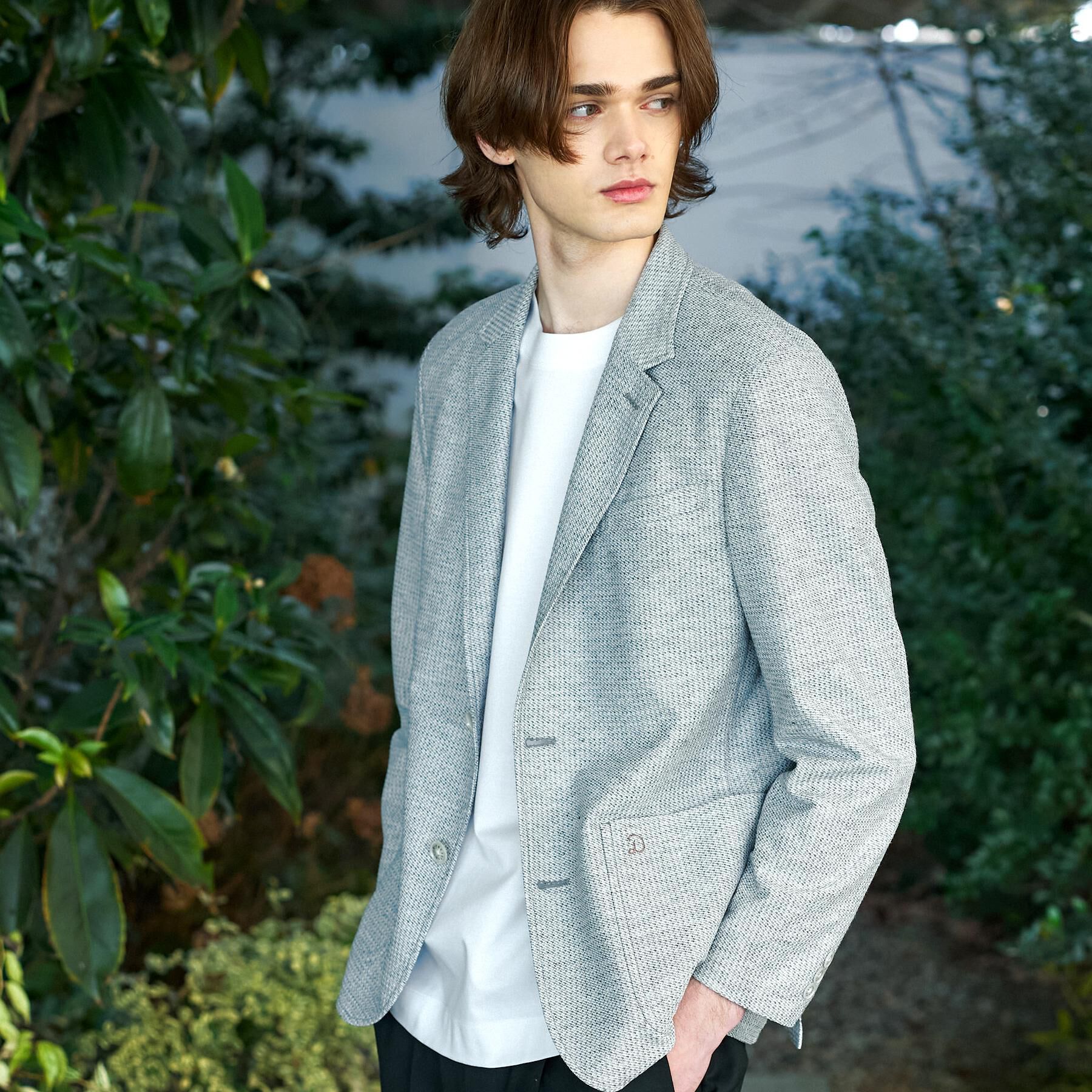 DRESSTERIOR「【Safari5月号掲載】鹿の子 コンフォータブルジャケット」|テーラードジャケット|