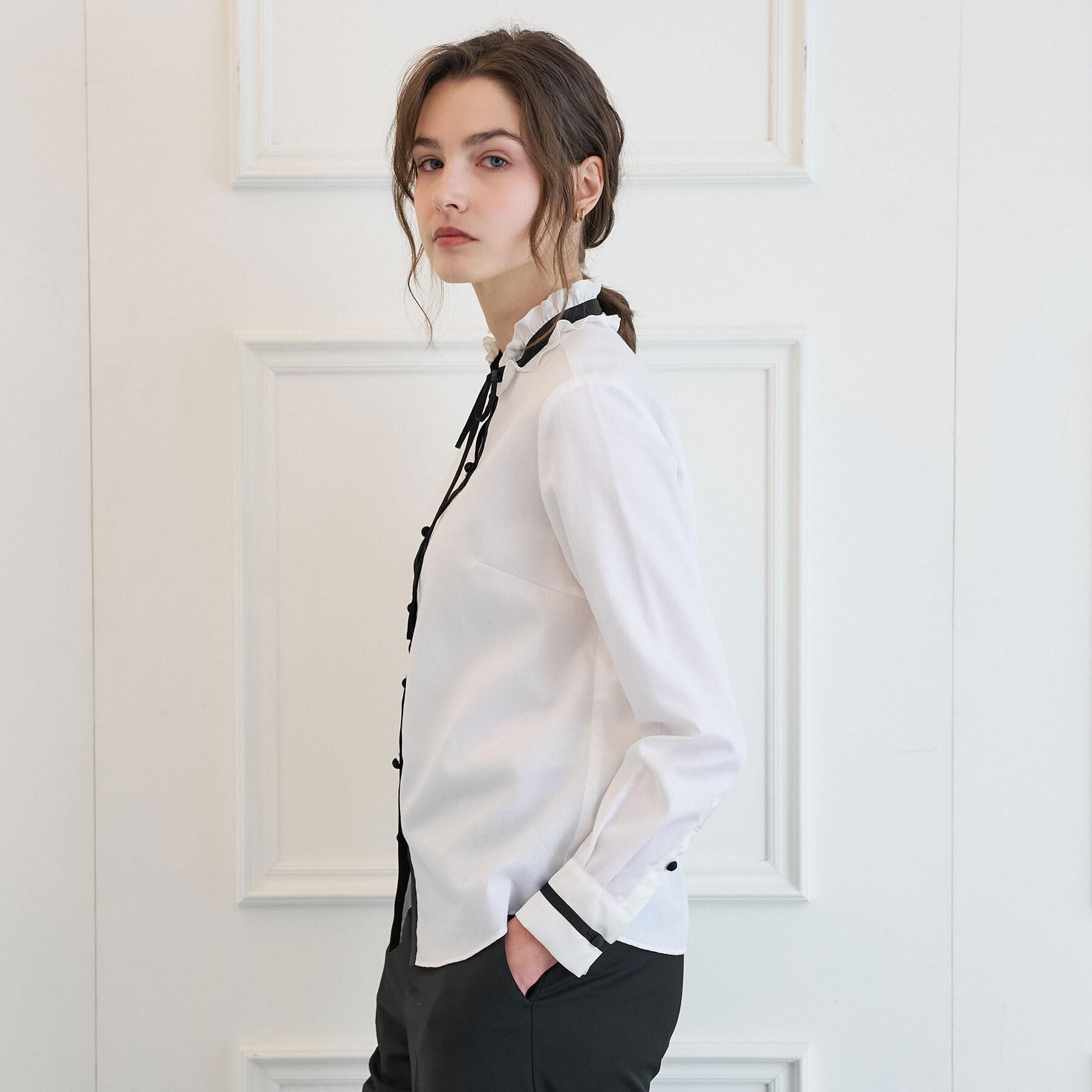 DRESSTERIOR「【otonaMUSE5月号掲載/ウォッシャブル】ボウタイブラウス」|シャツ・ブラウス|