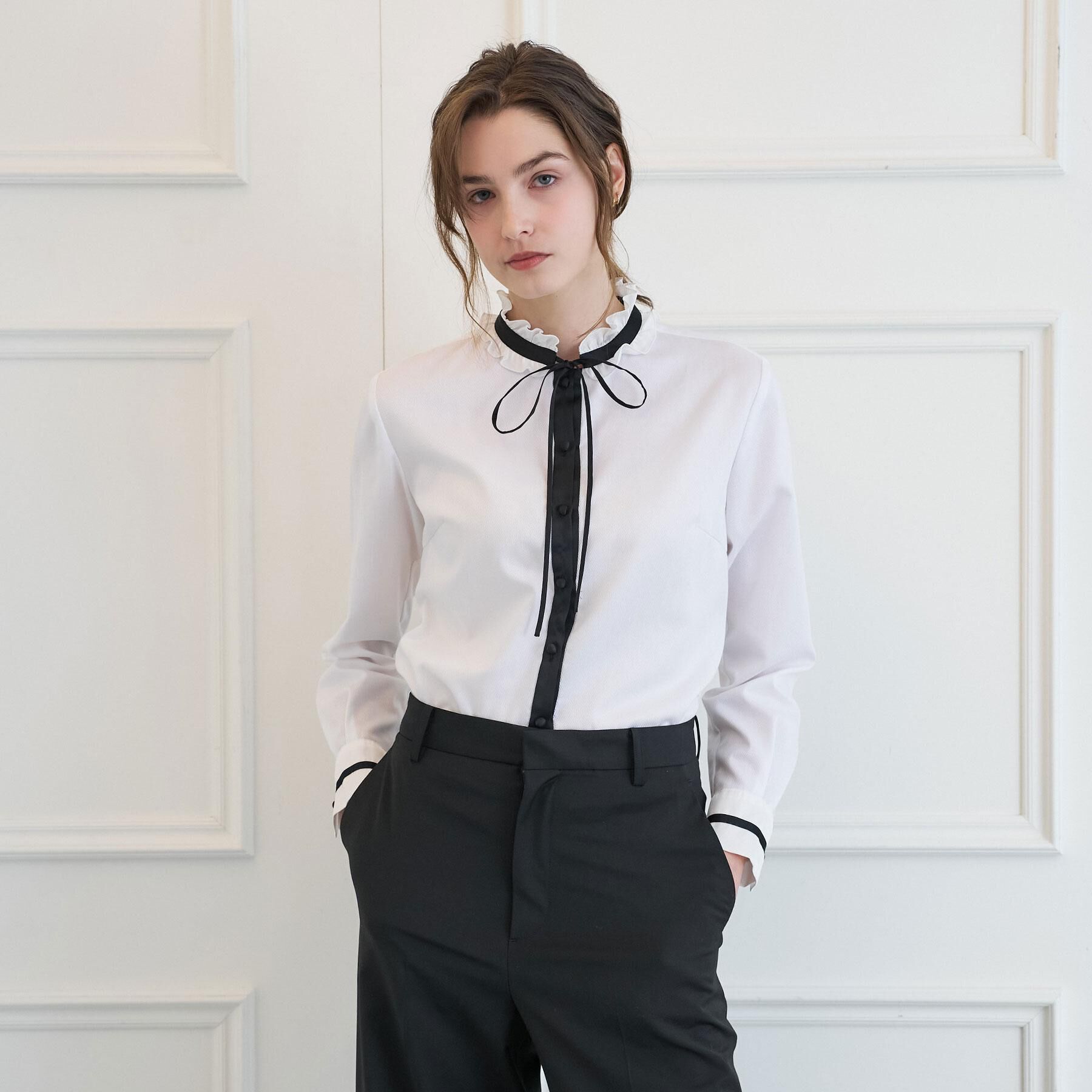 DRESSTERIOR「【otonaMUSE5月号掲載/ウォッシャブル】ボウタイブラウス」|シャツ・ブラウス|