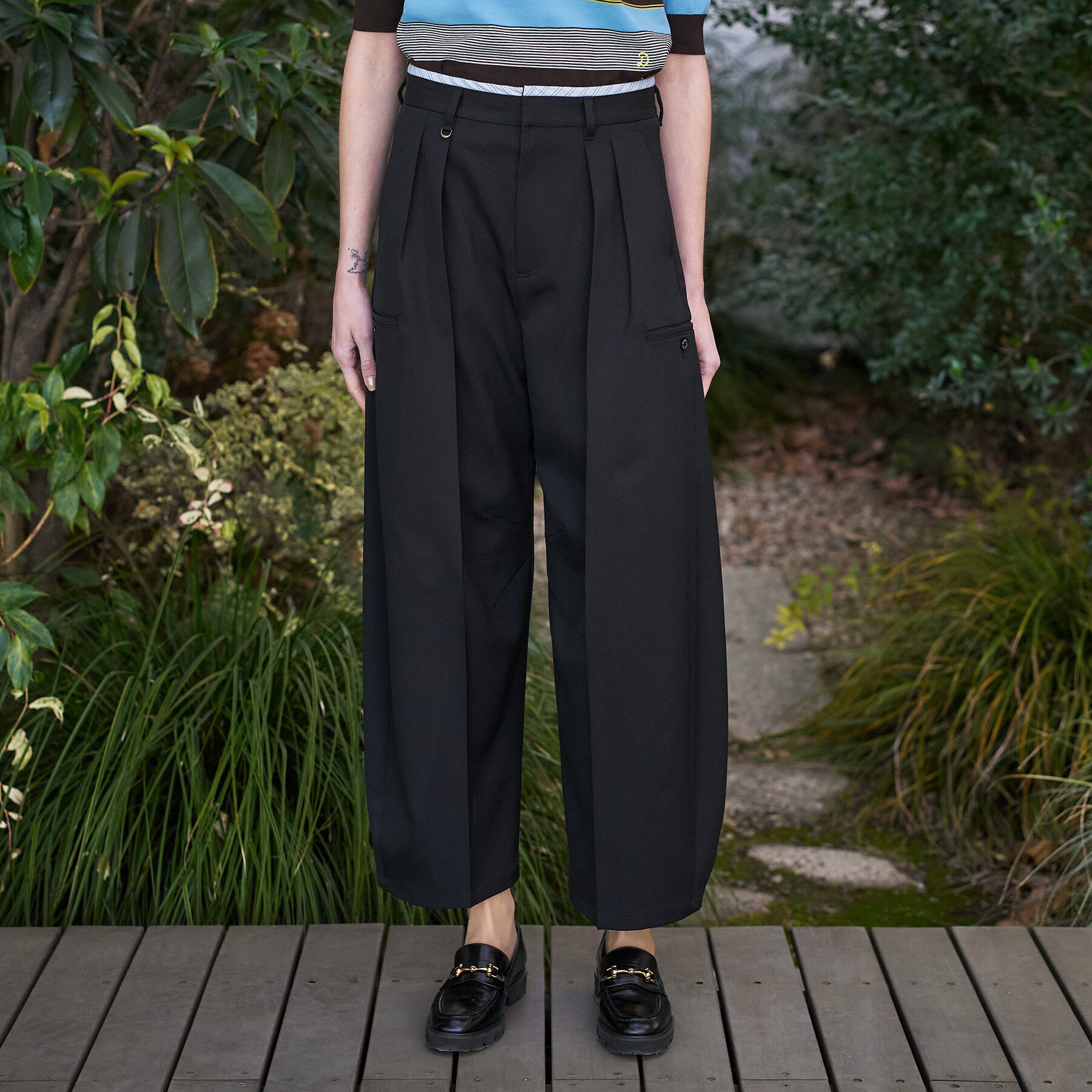 DRESSTERIOR「【otonaMUSE5月号掲載】バレルレッグカーゴパンツ」|その他|ブラック(019)