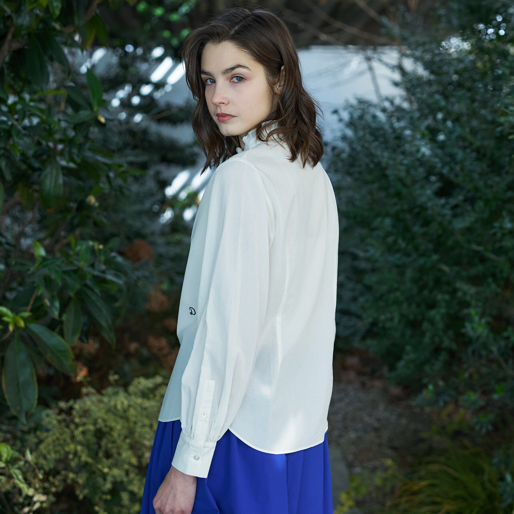 DRESSTERIOR「【ウォッシャブル/通勤】スタンドフリルネックブラウス」|シャツ・ブラウス|