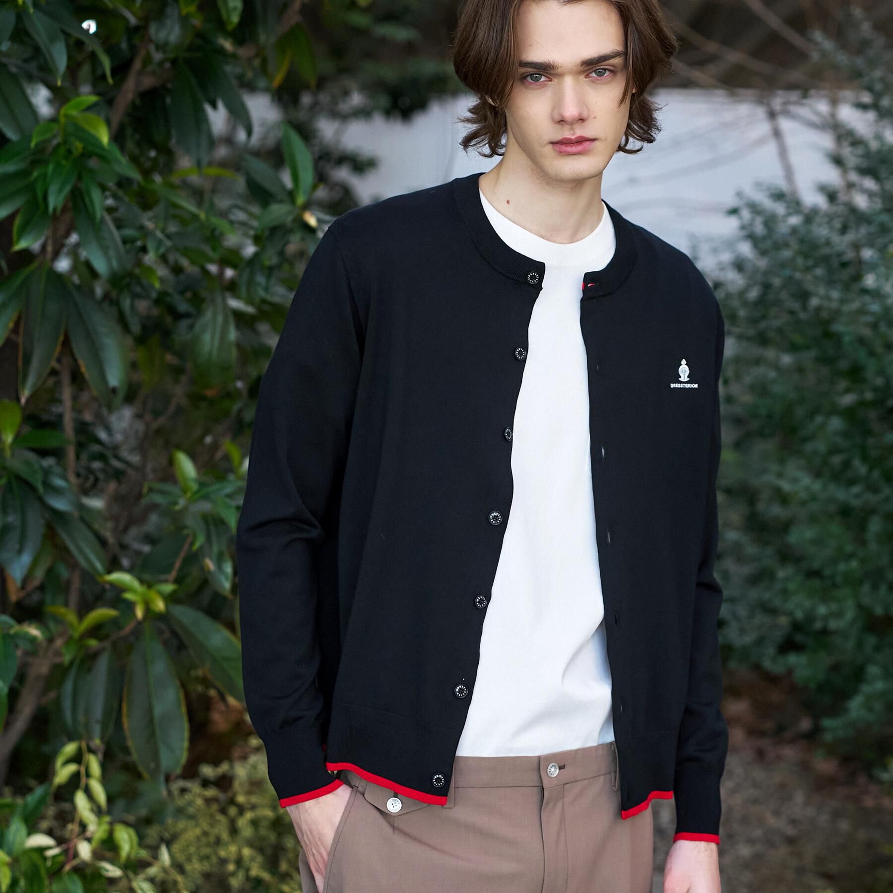 DRESSTERIOR「【ウォッシャブル】ウールレーヨン ラウンドネックカーディガン」|カーディガン|