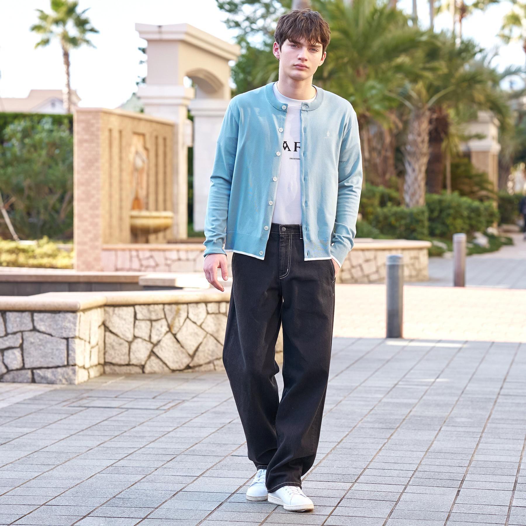 DRESSTERIOR「【ウォッシャブル】ウールレーヨン ラウンドネックカーディガン」|カーディガン|