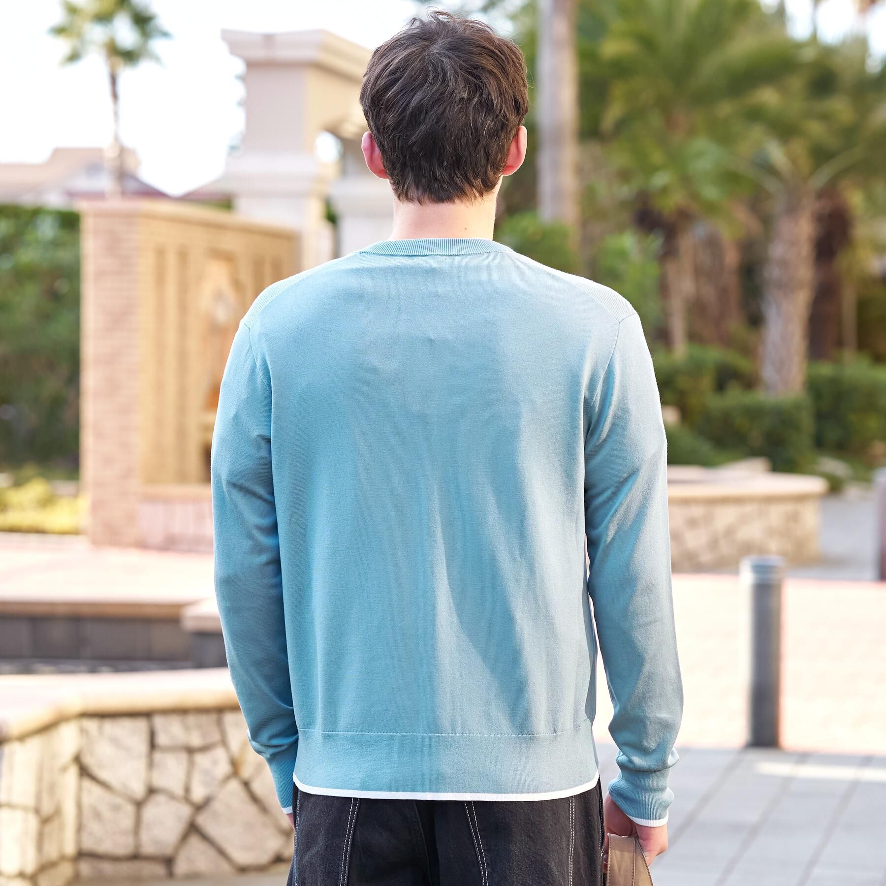 DRESSTERIOR「【ウォッシャブル】ウールレーヨン ラウンドネックカーディガン」|カーディガン|