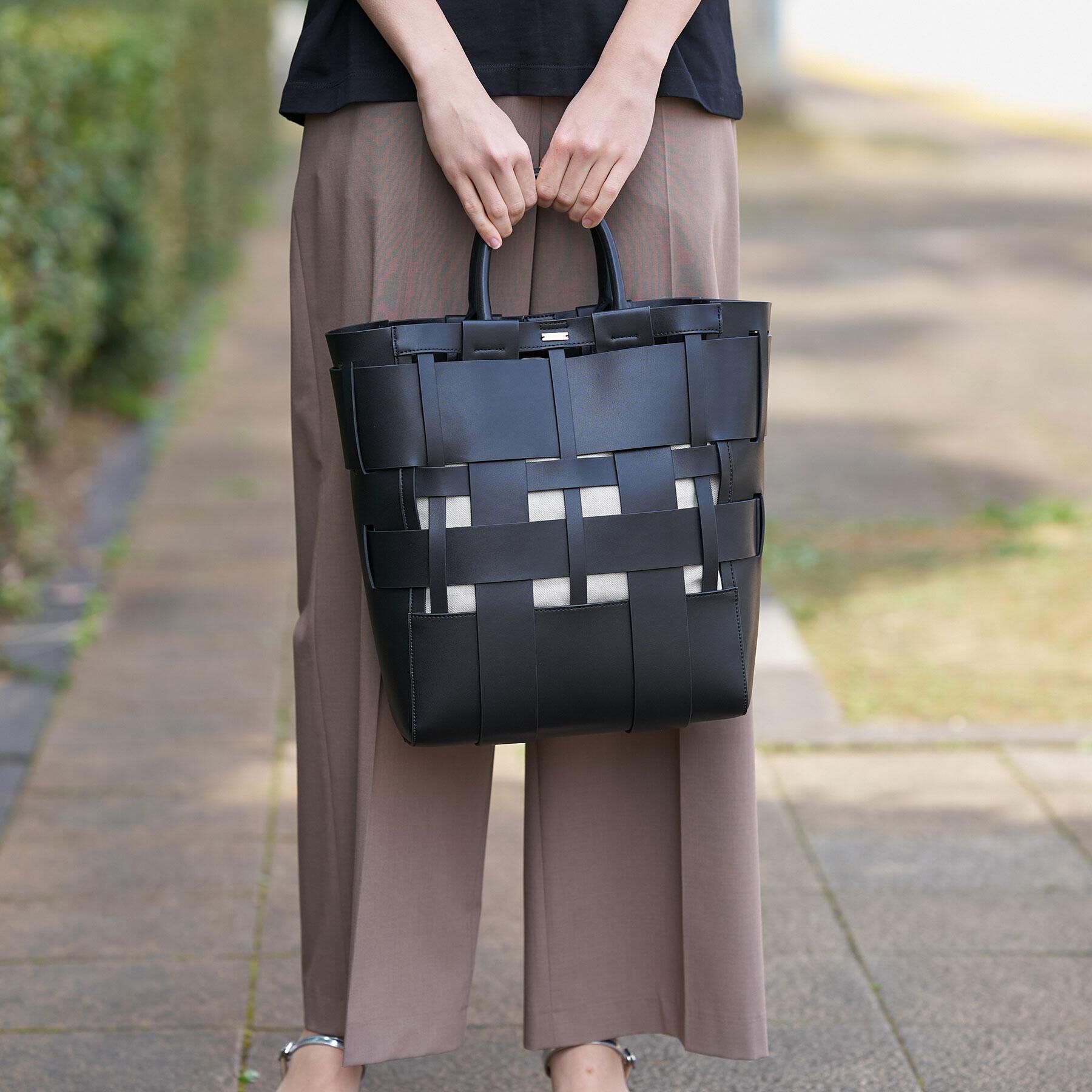 DRESSTERIOR「ウーヴンレザートートバック」|トートバッグ|