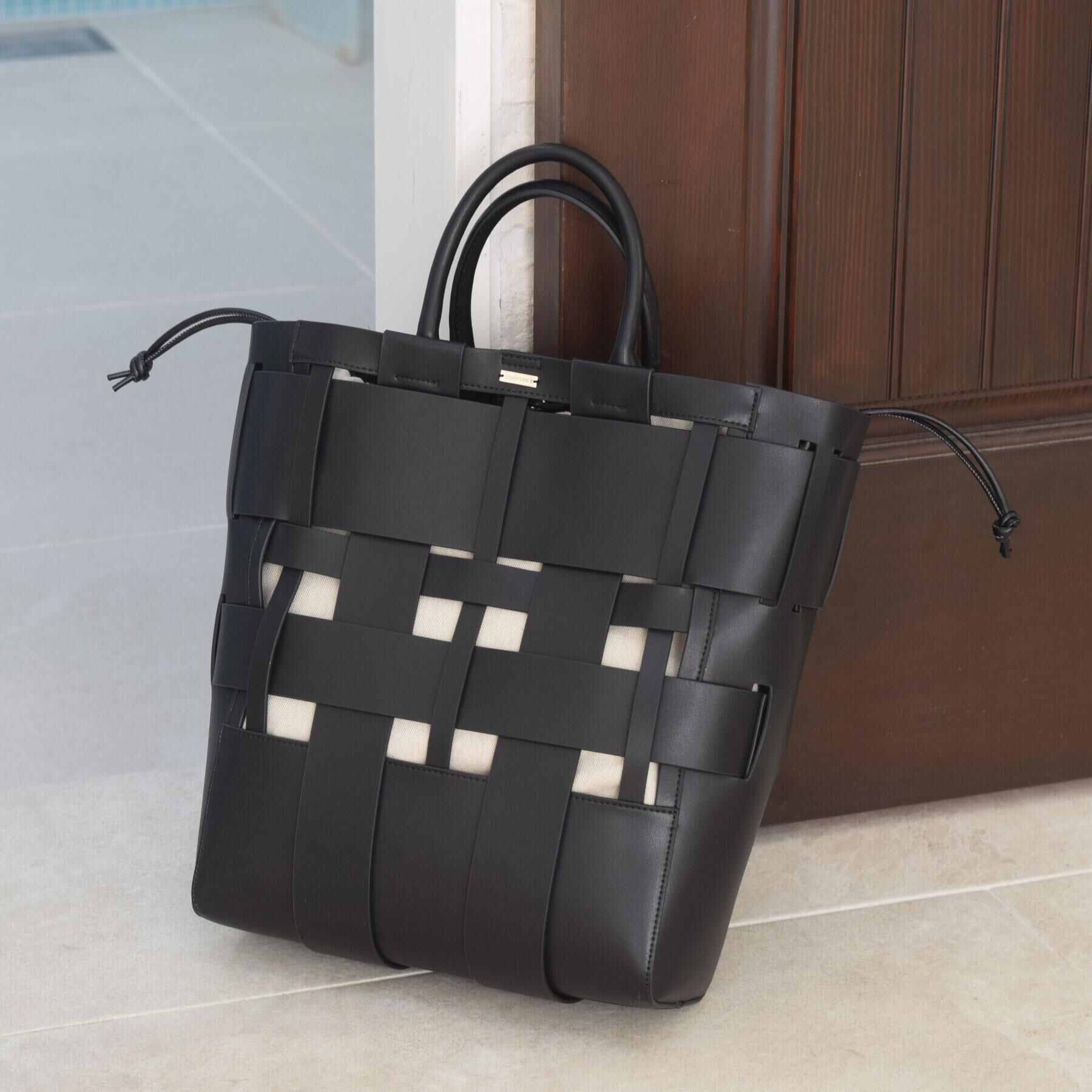 DRESSTERIOR「ウーヴンレザートートバック」|トートバッグ|