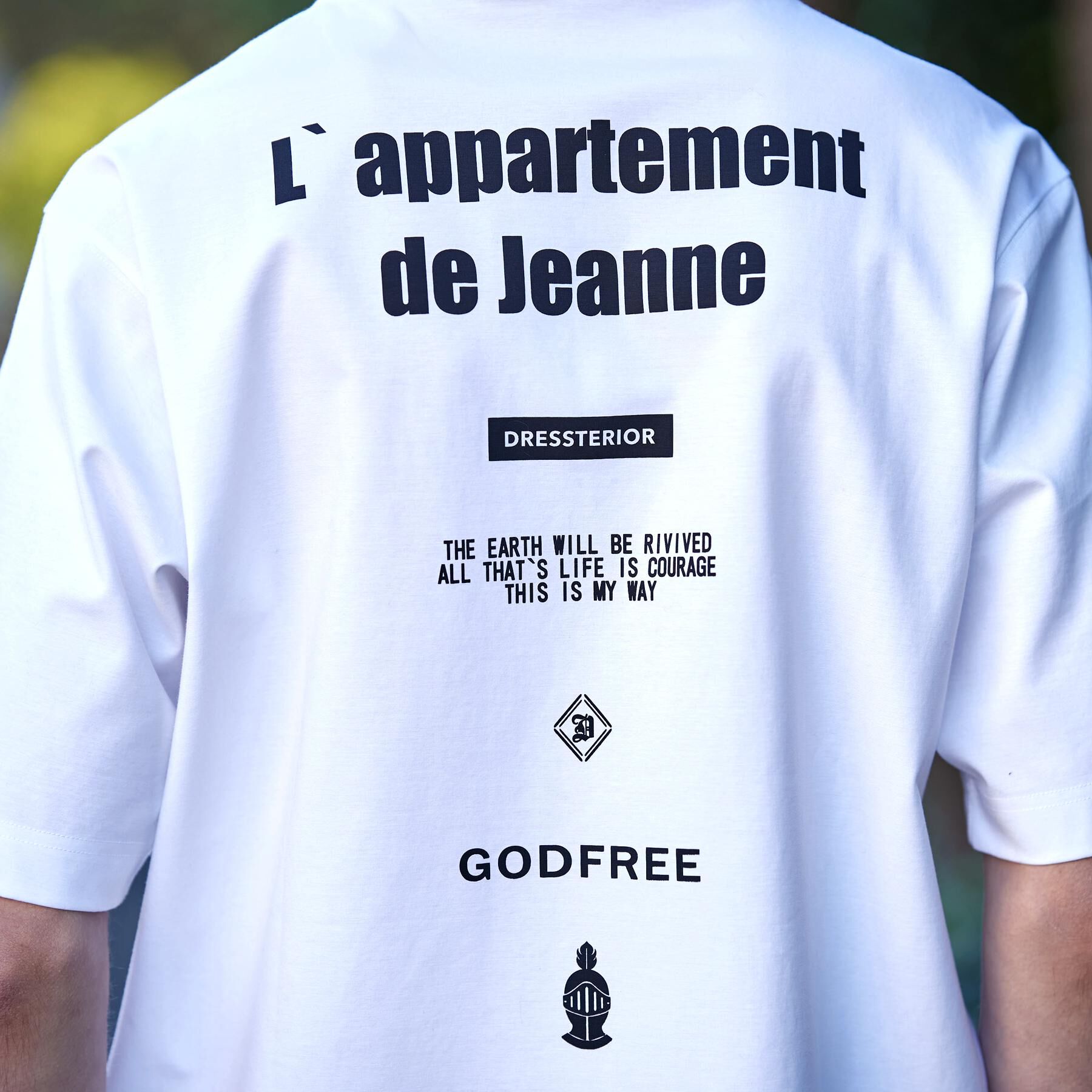 DRESSTERIOR「【接触冷感／UVカット／抗菌防臭／しわ防止】クールデオドラント ロゴTシャツ」|Tシャツ・カットソー|