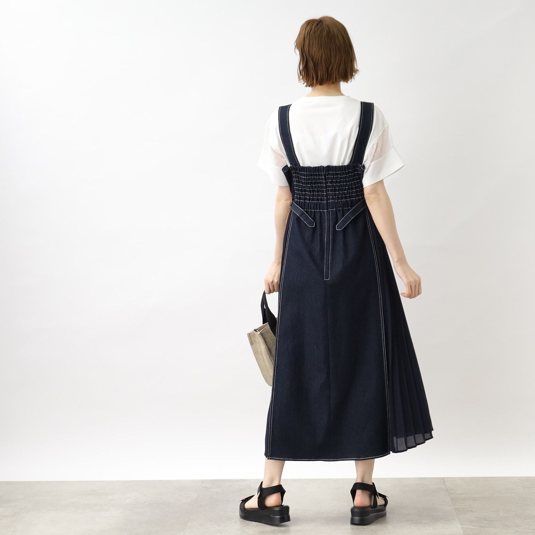 grove「キレイに決まる!脇プリーツジャンドレ」|ワンピース|