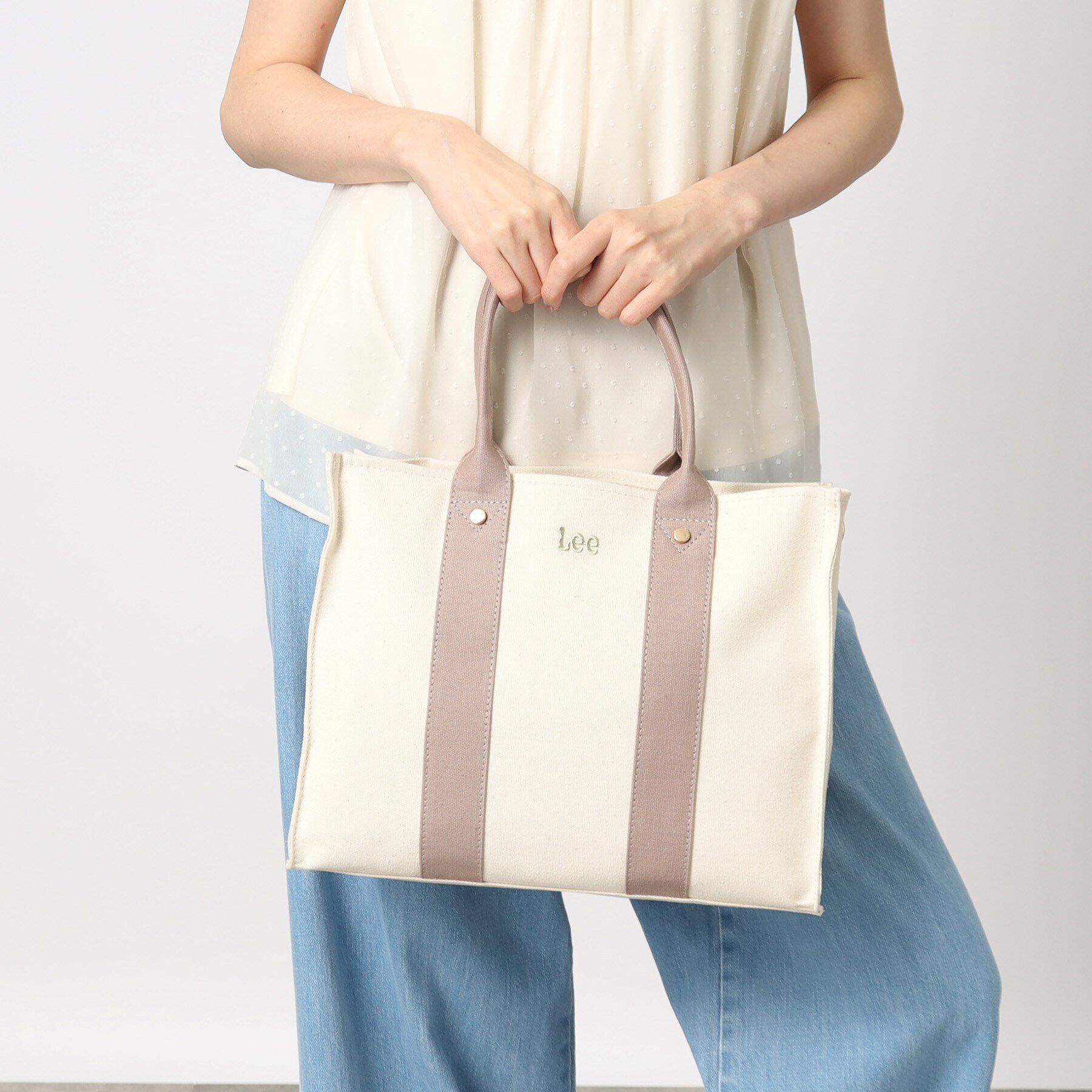 grove「【Lee別注】スクエアA4 2WAYトート【A4サイズ収納可】」|トートバッグ|