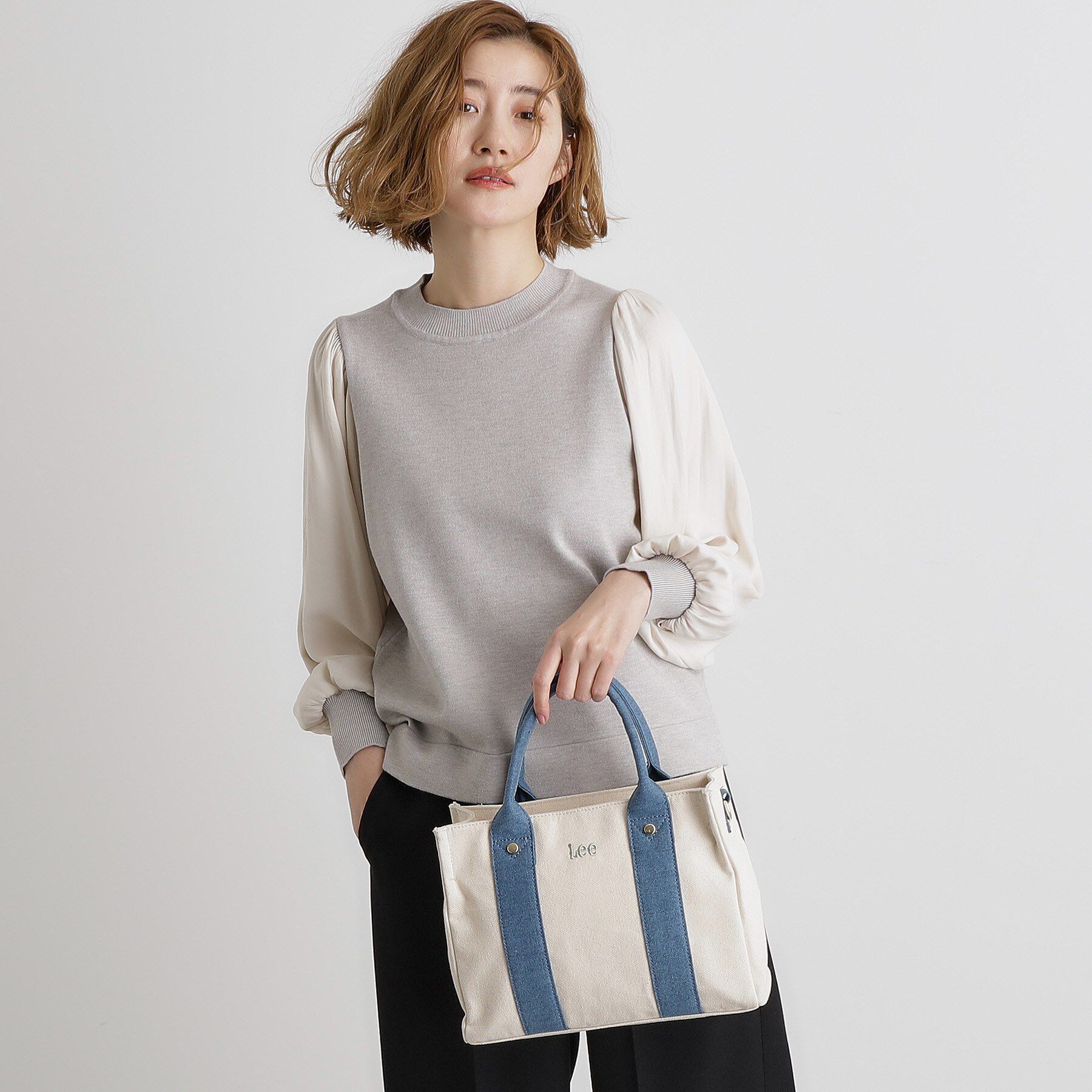 grove「【Lee別注】スクエアキャンバストート」|トートバッグ|