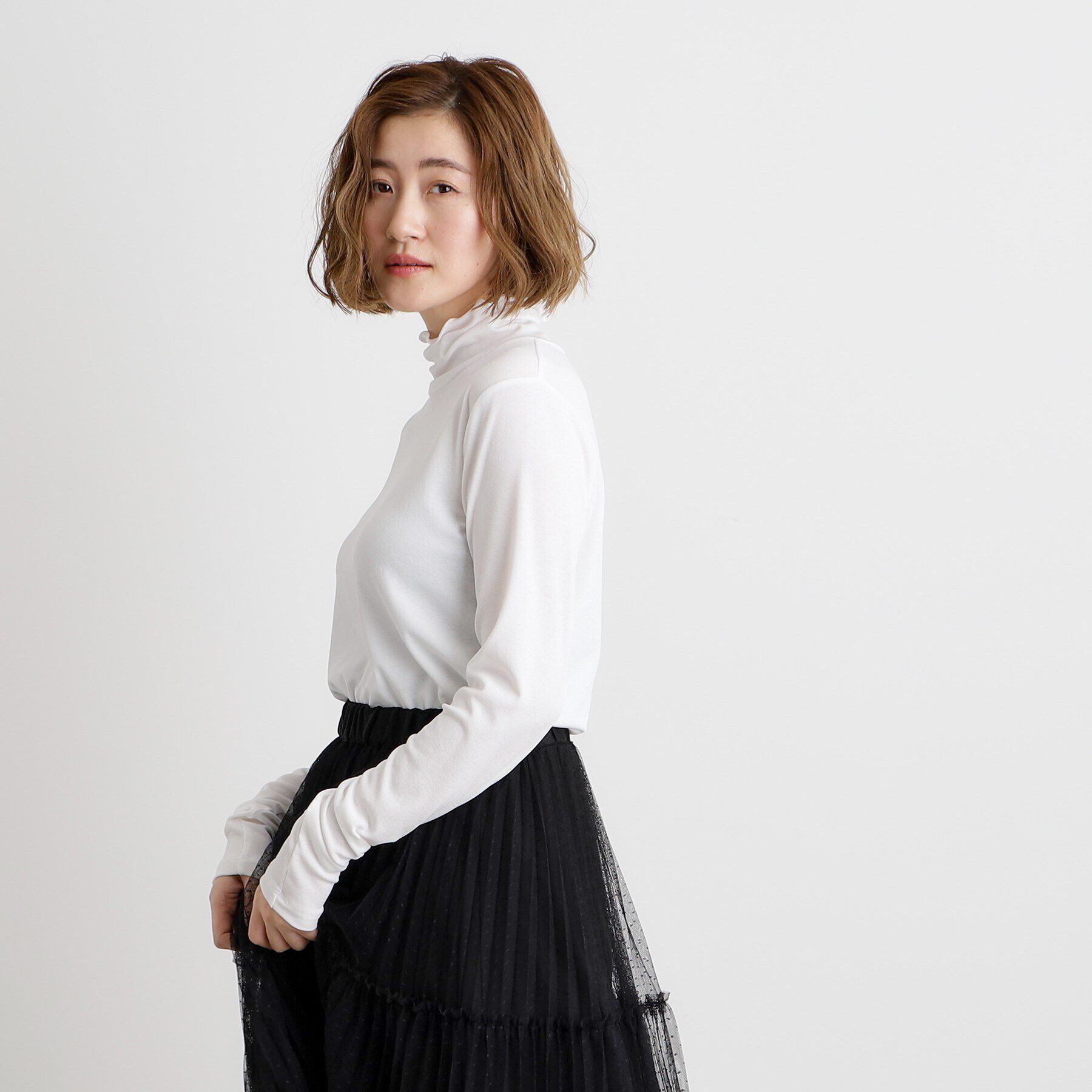 grove「レイヤードシアータートルプルオーバー」|Tシャツ・カットソー|