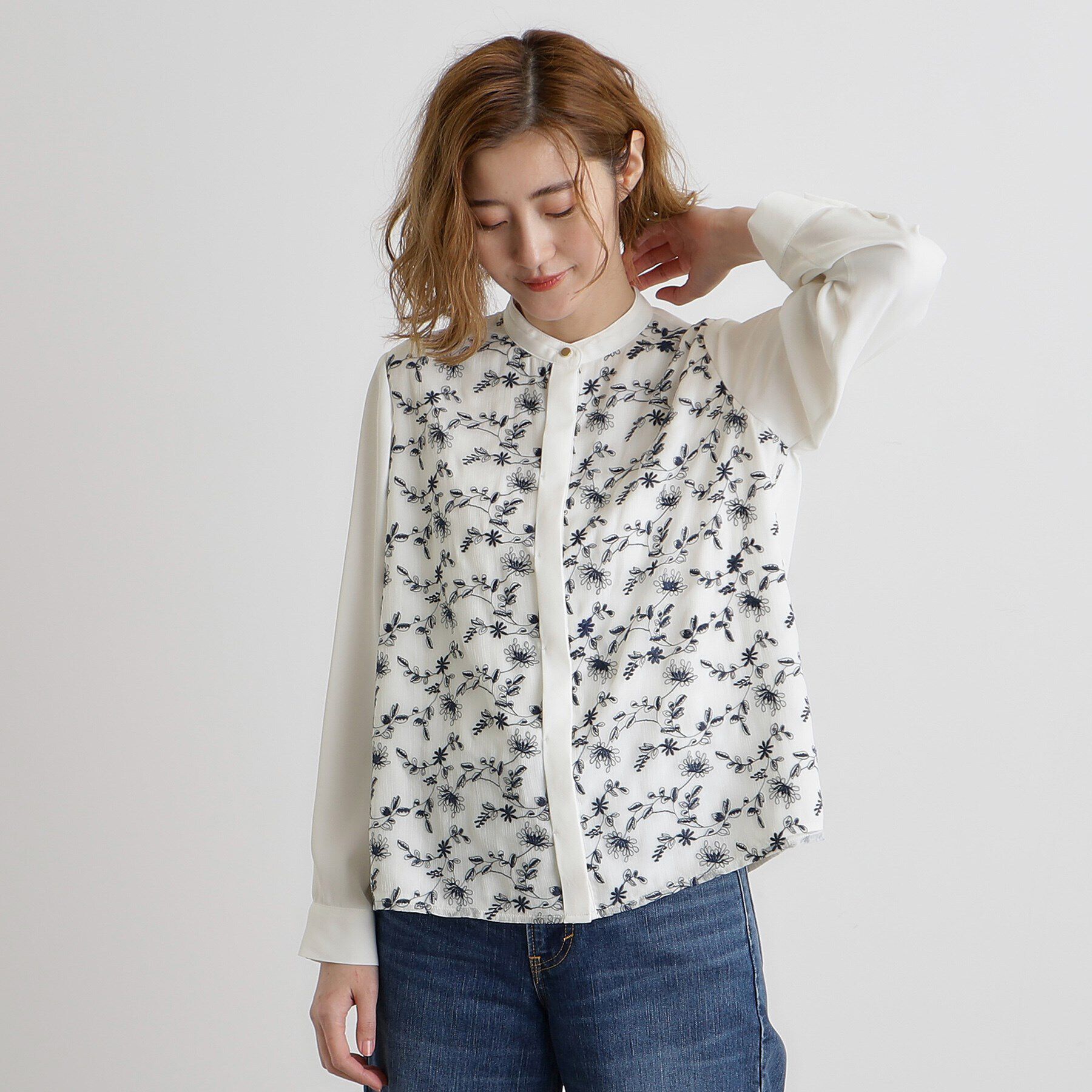 grove「刺繍シャツブラウス」|シャツ・ブラウス|
