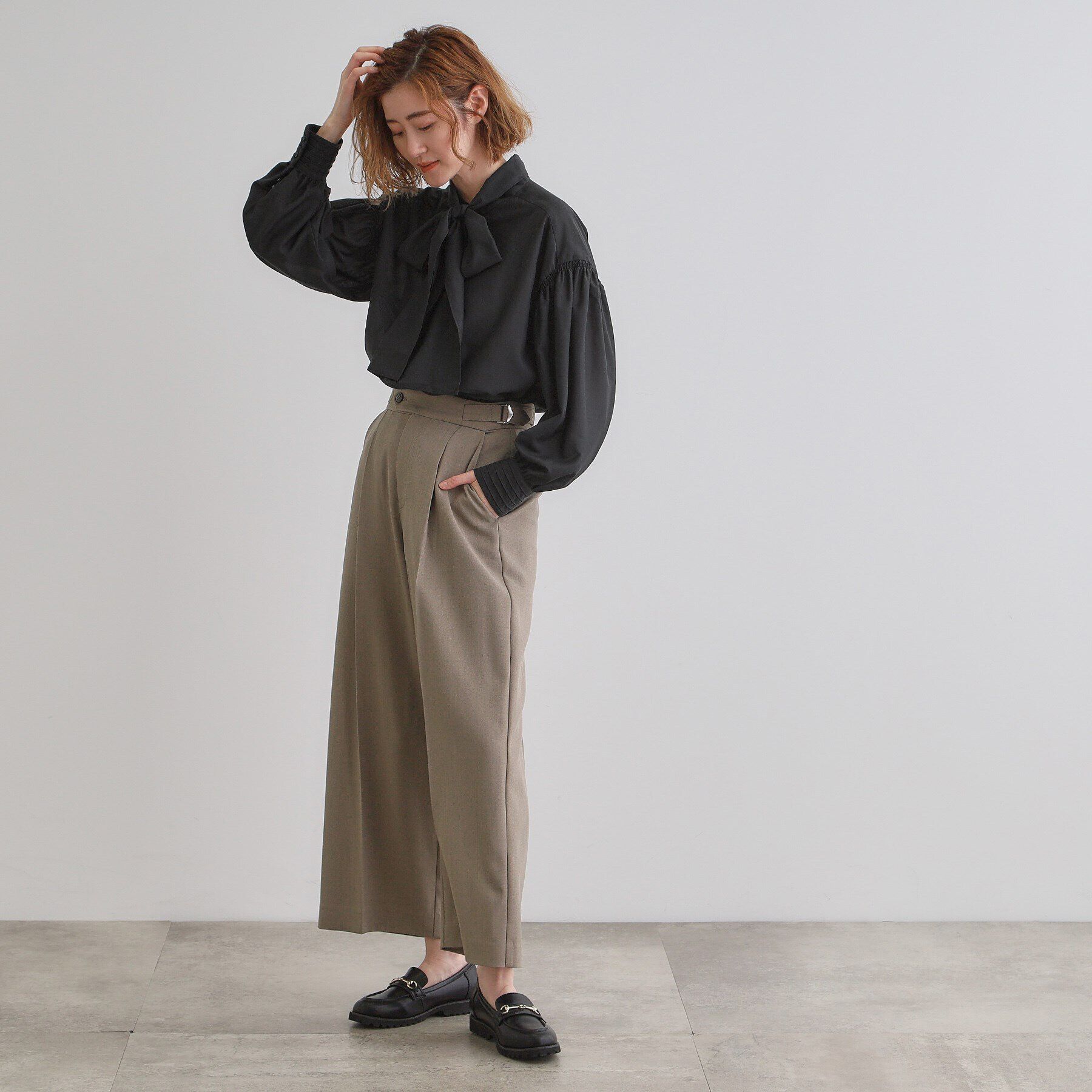 grove「2WAYシアーボウタイブラウス」|シャツ・ブラウス|