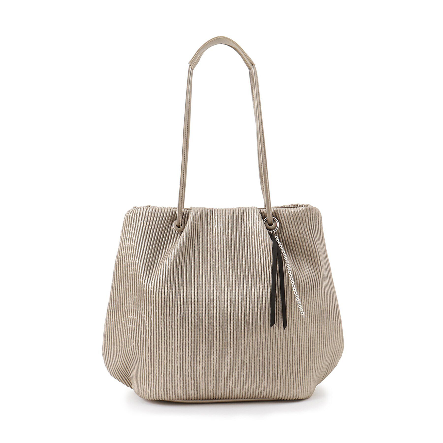 grove「プリーツハトメチャーム付きトート」|トートバッグ|