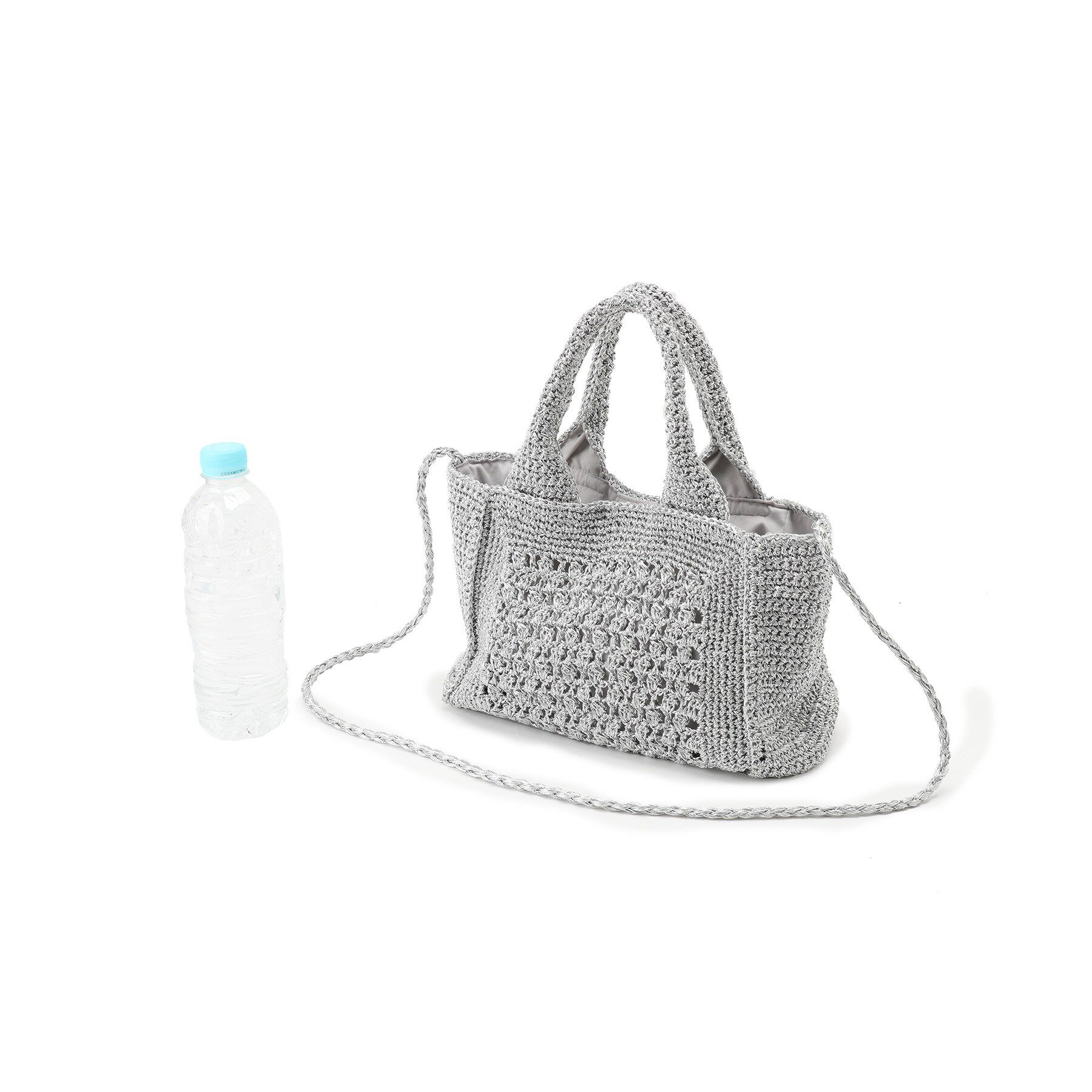 grove「【雑誌掲載】ラメコードスクエア2WAYトート」|トートバッグ|