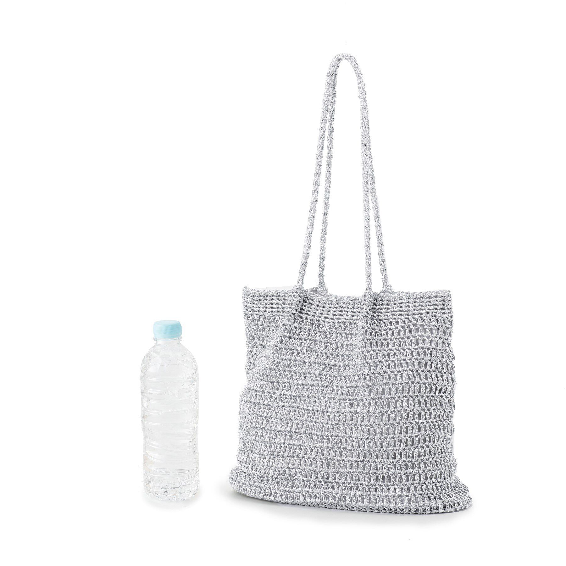 grove「ラメコードタックハンドルトート」|トートバッグ|