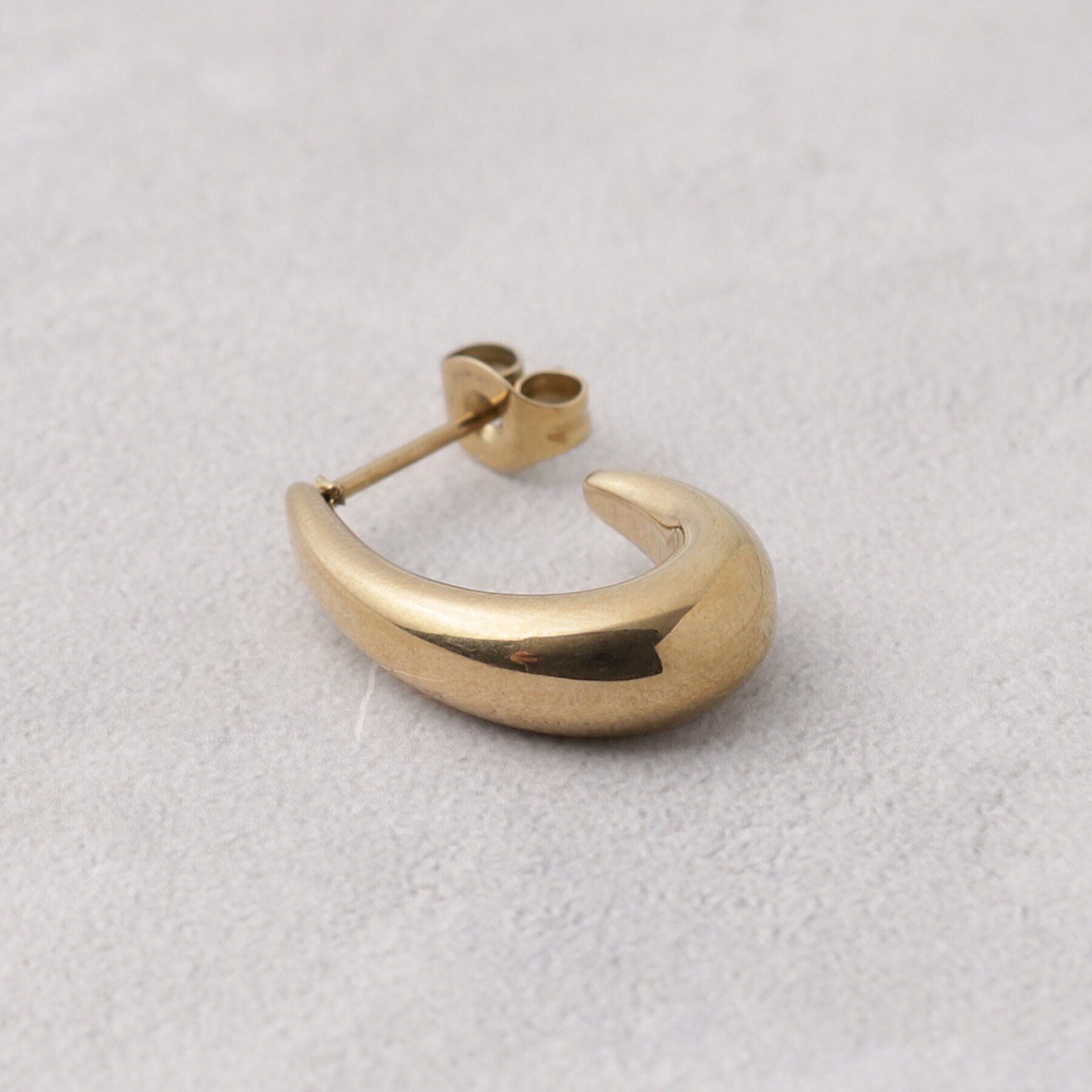 grove「【ステンレス】メタルオーバルピアス」|ピアス|