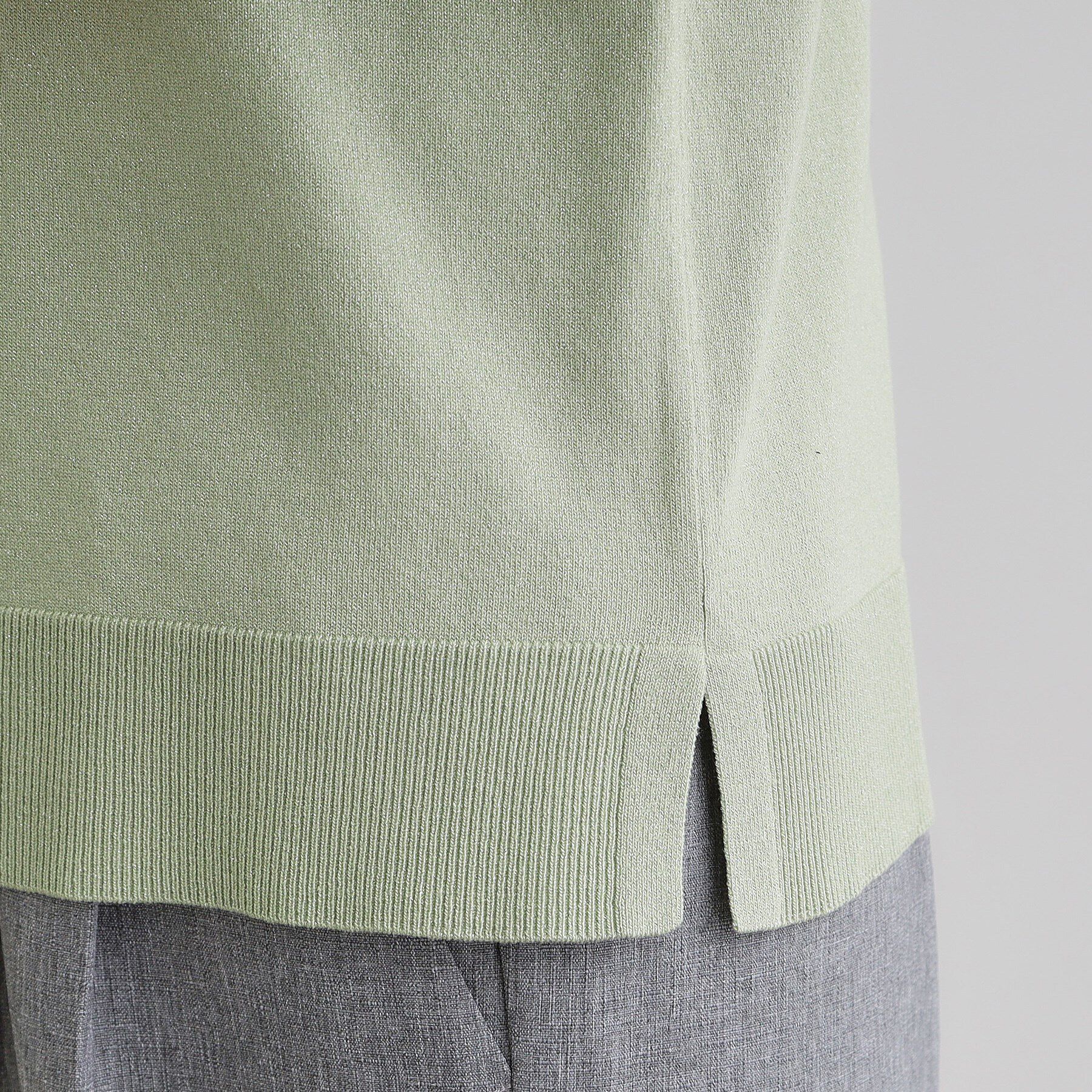 grove「袖タックラメニットプルオーバー」|Tシャツ・カットソー|