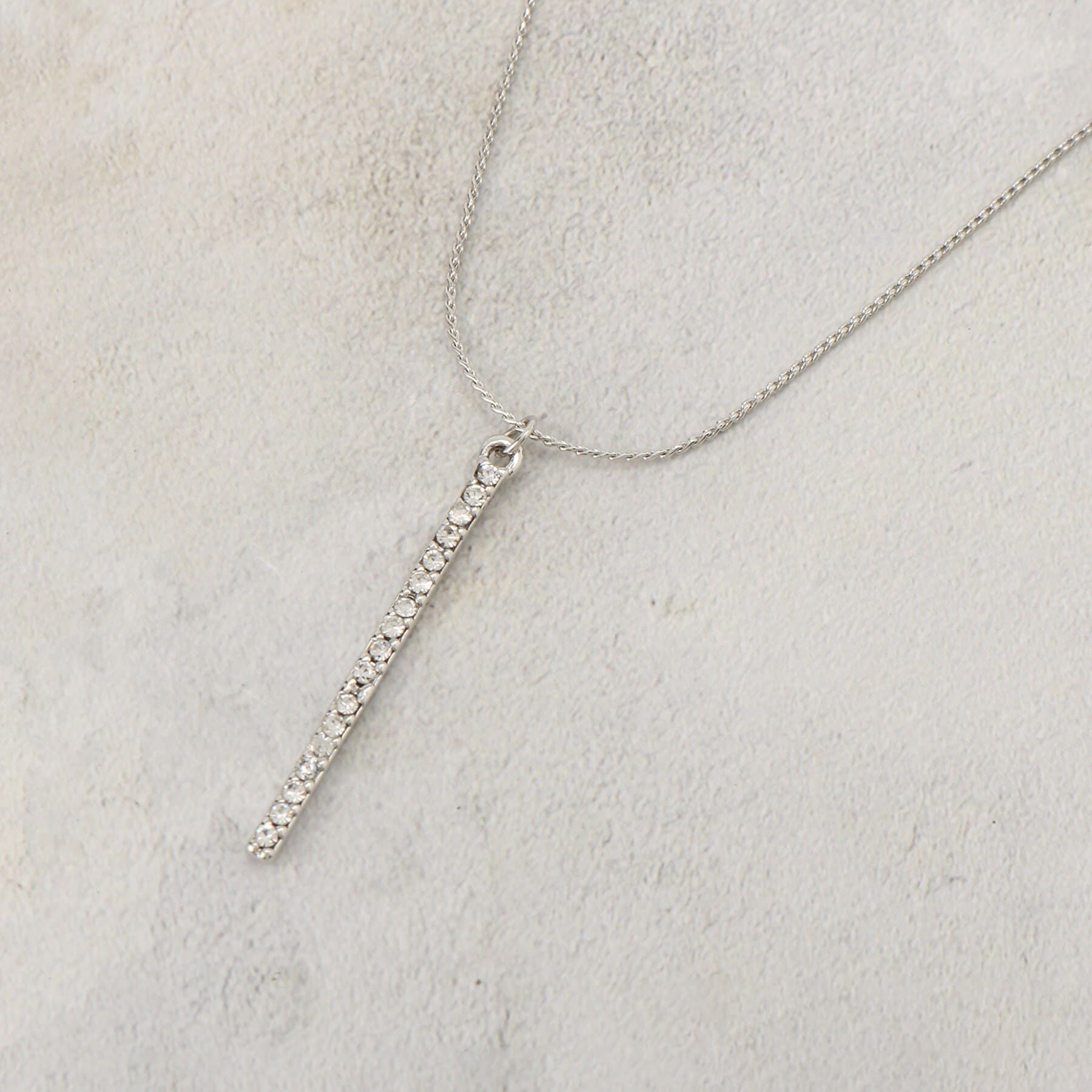 grove「ビジューバー2連ネックレス」|ネックレス|シルバー(006)