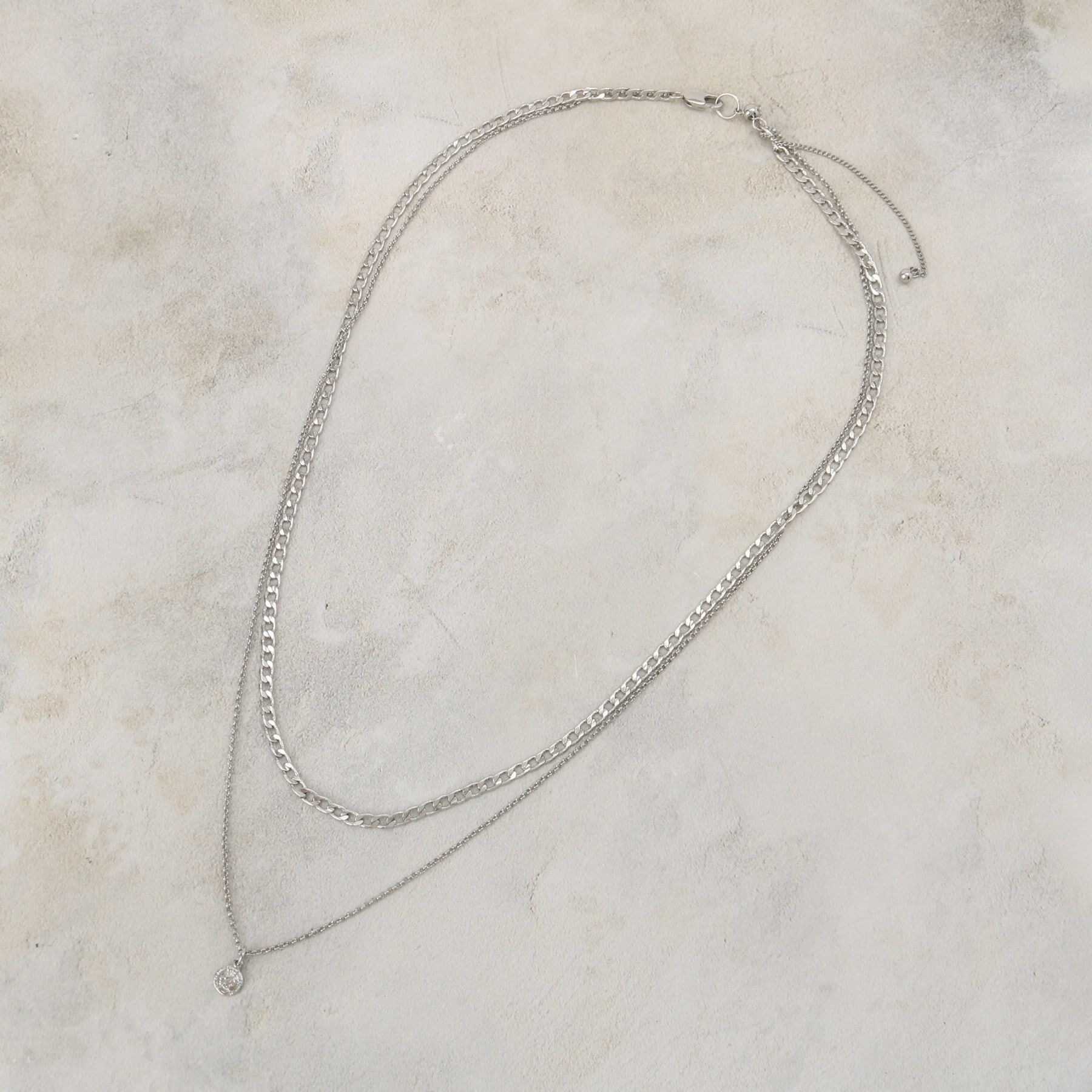 grove「ミニコイン2連チェーンネックレス」|ネックレス|