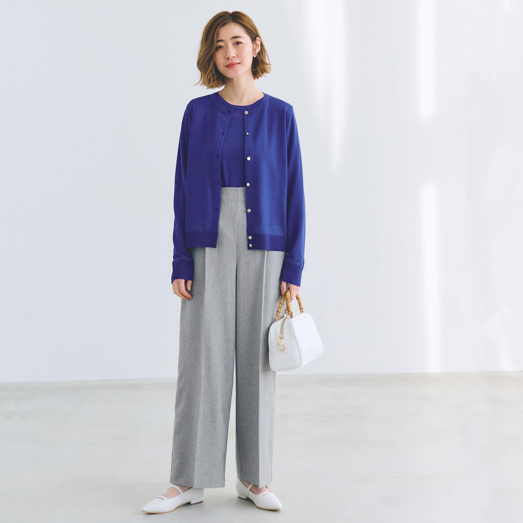 grove「【雑誌掲載】シアー素材使いアンサンブルニット」|その他|