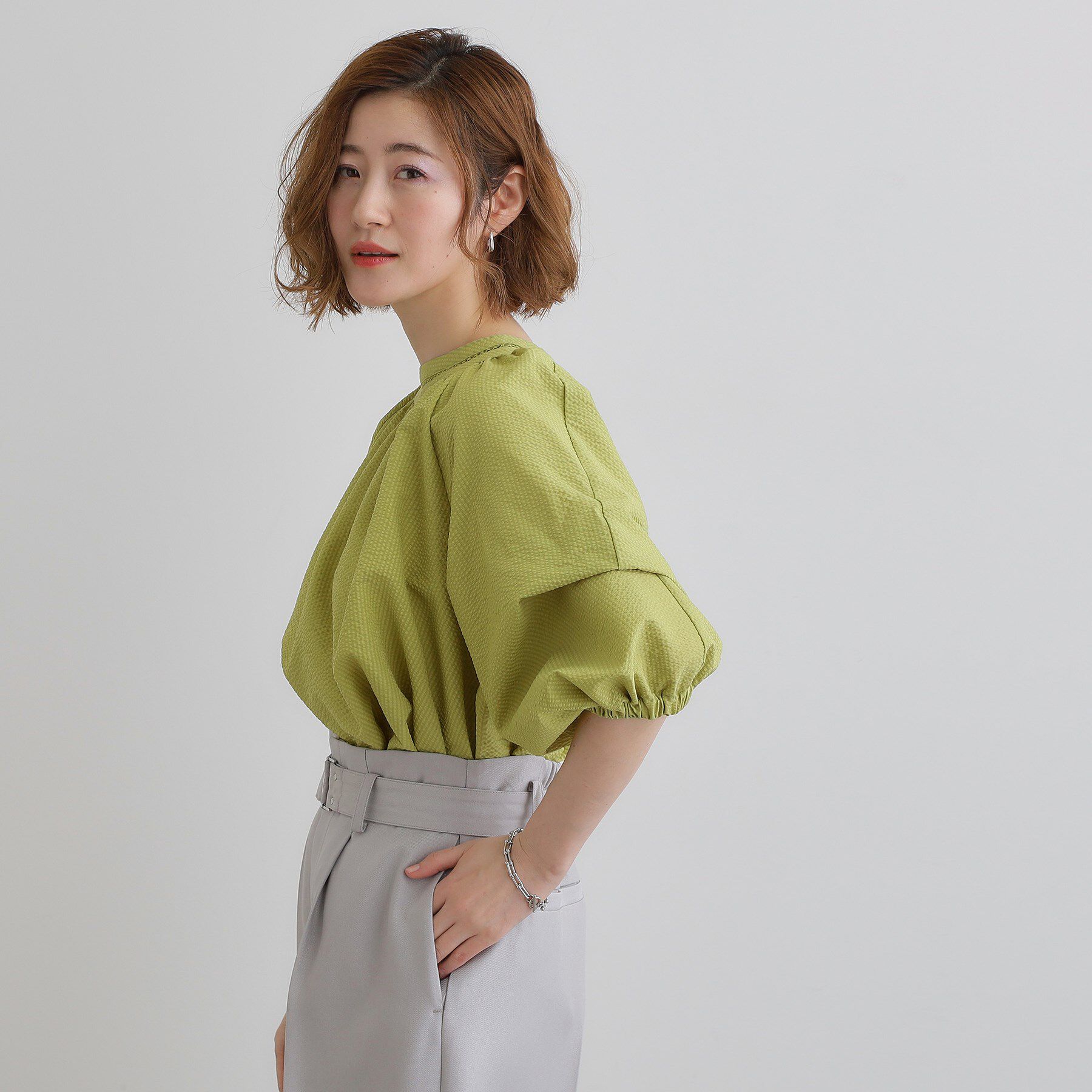 grove「2WAYサッカースモックブラウス」|シャツ・ブラウス|