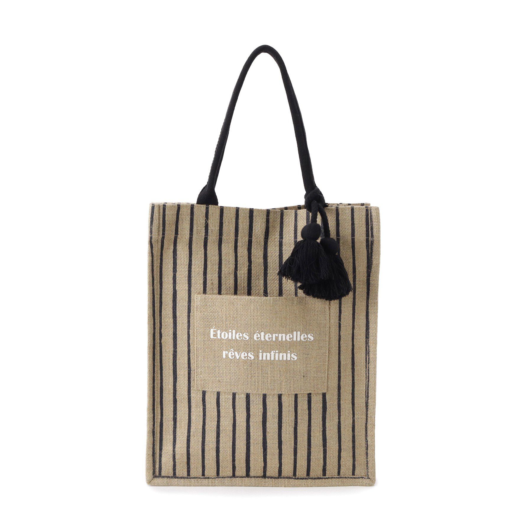 grove「タテA4ジュートタッセルトート」|トートバッグ|