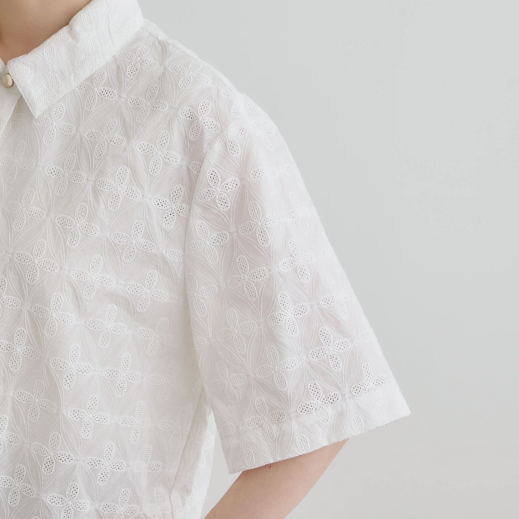 grove「刺繍レースショートジャケット」|テーラードジャケット|