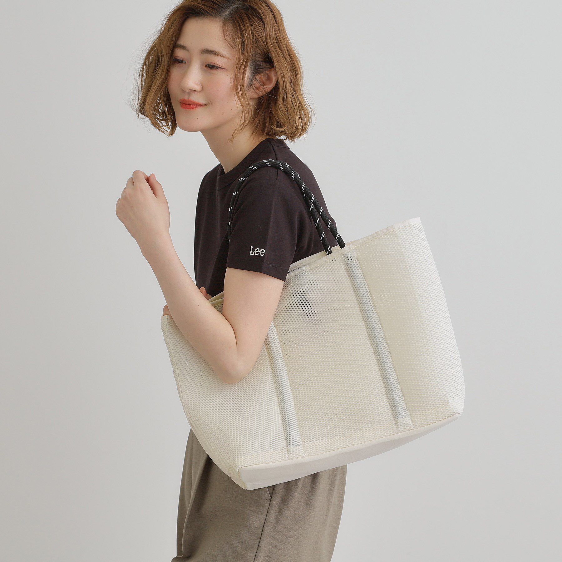 grove「メッシュパラコードハンドルトート」|トートバッグ|