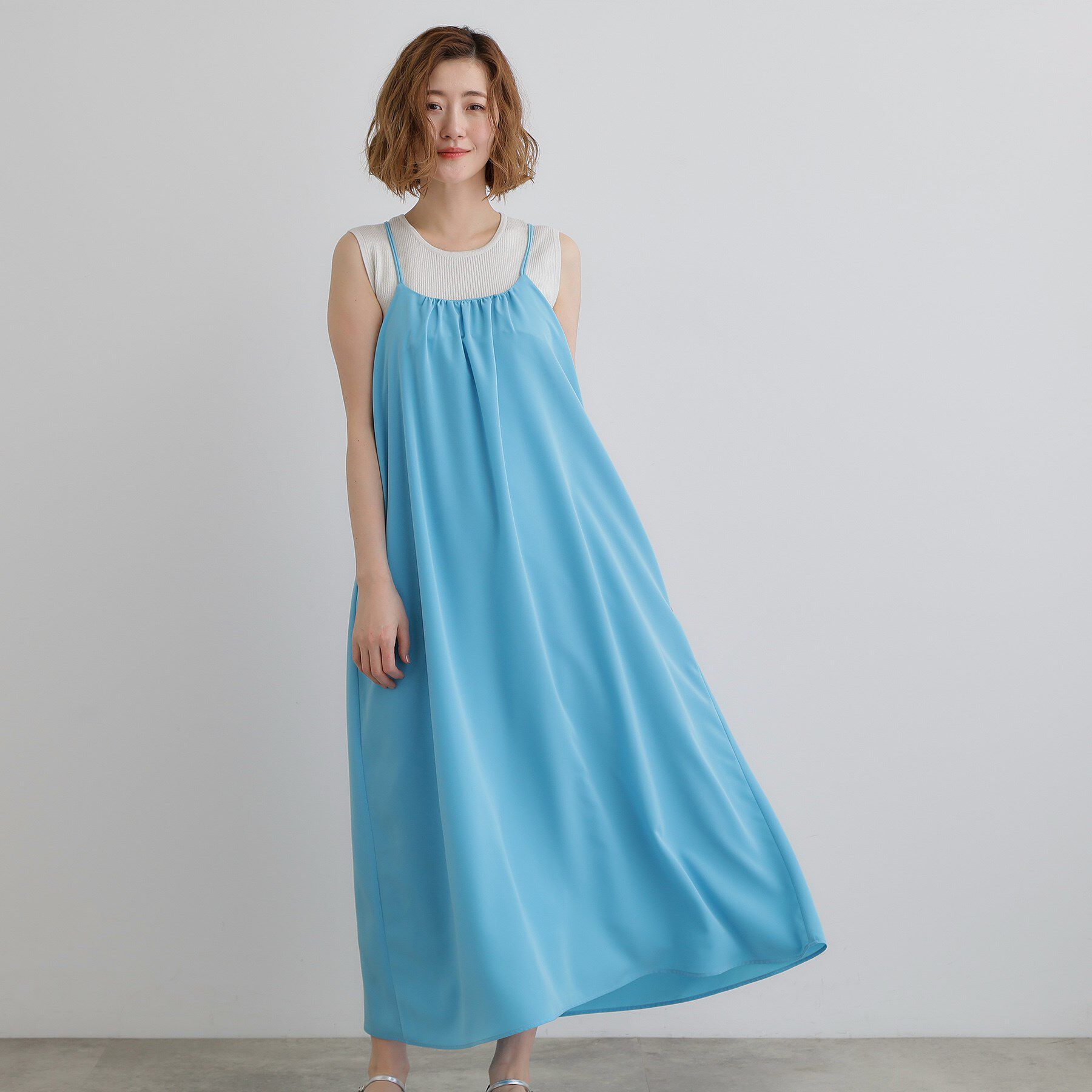 grove「たっぷりギャザーが揺れる、華やかなキャミワンピース」|ワンピース|